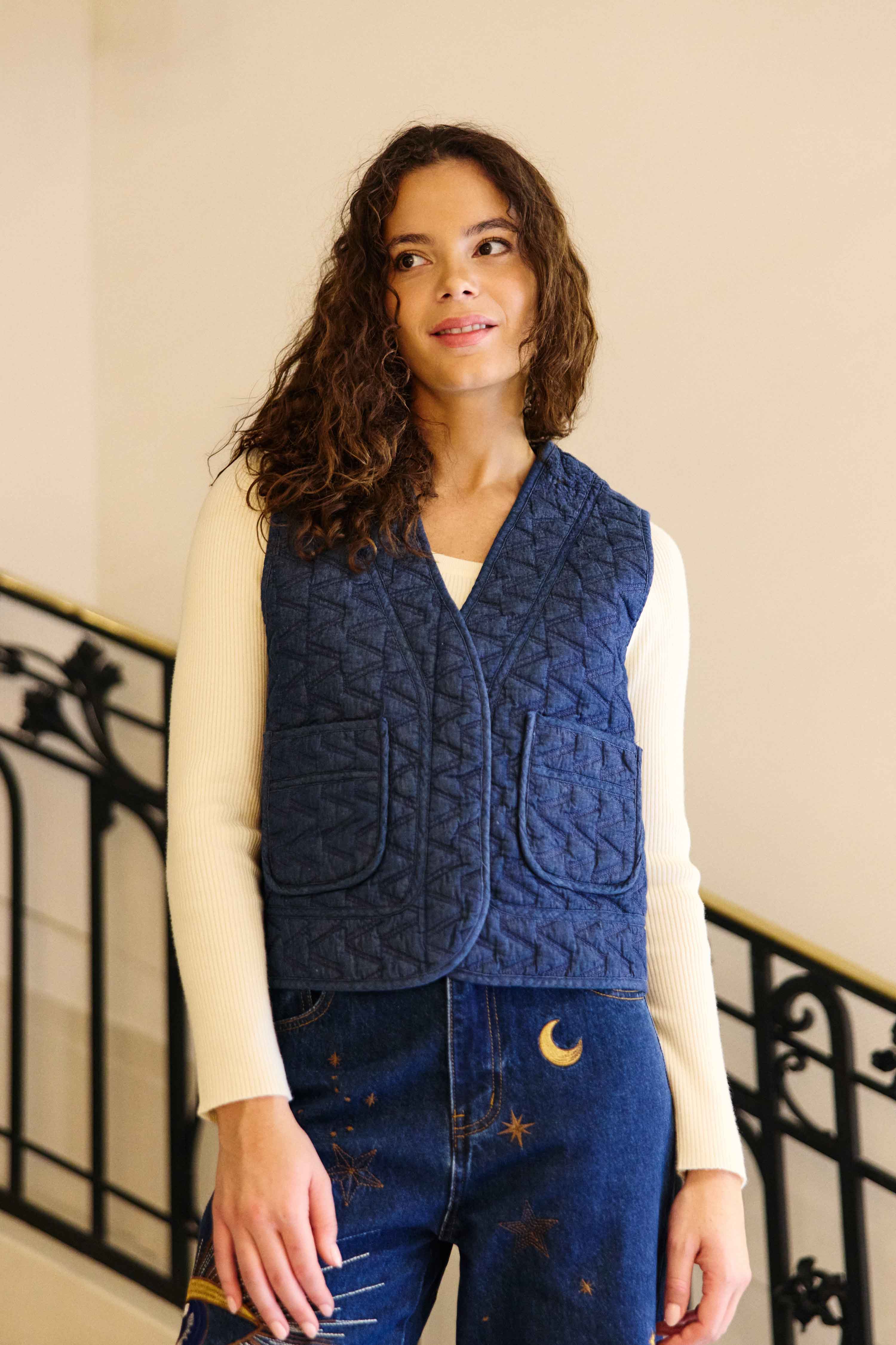 Veste sans manches matelassée wash - Vaney