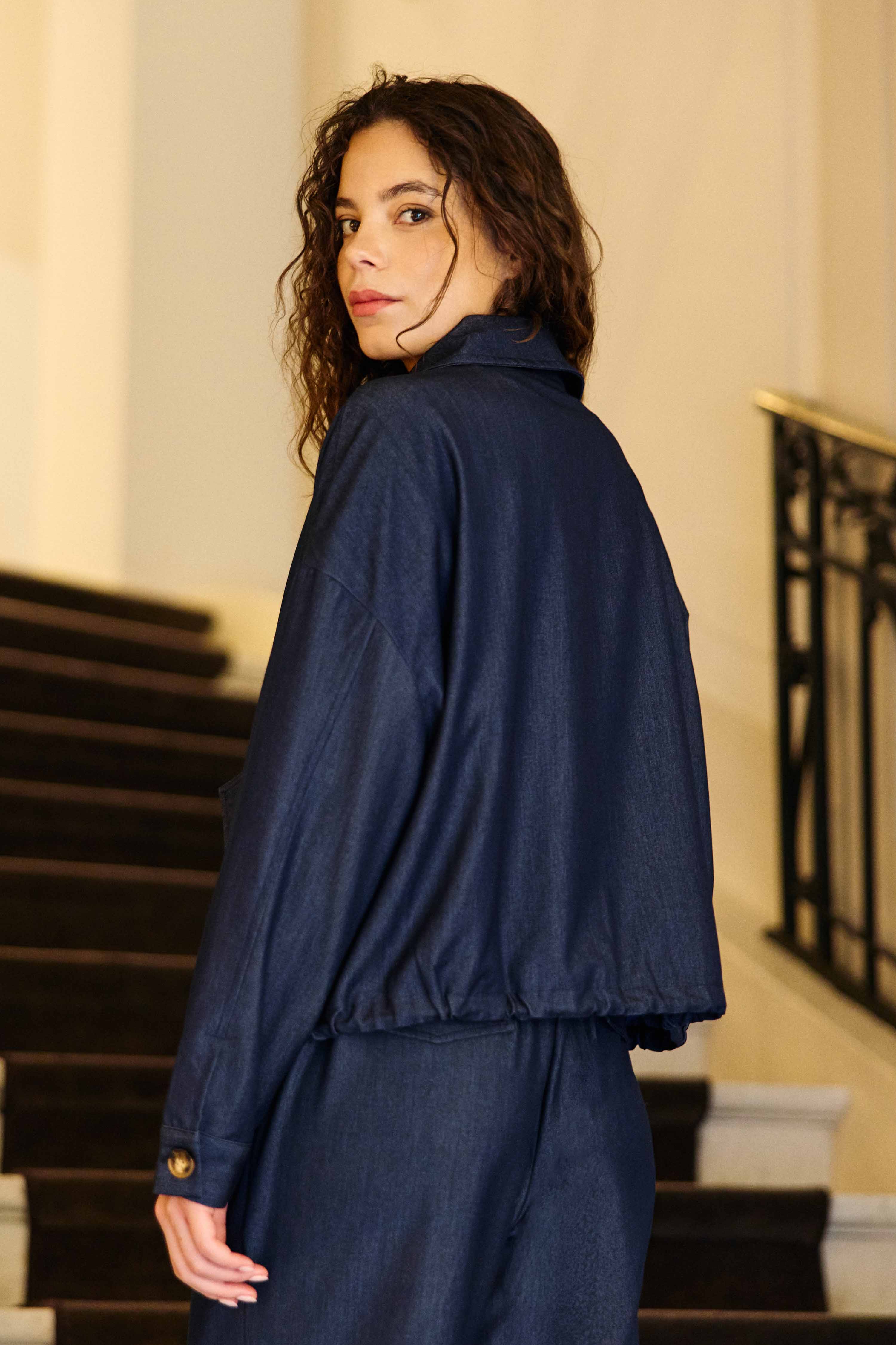 Veste oversize denim brut - Velyo