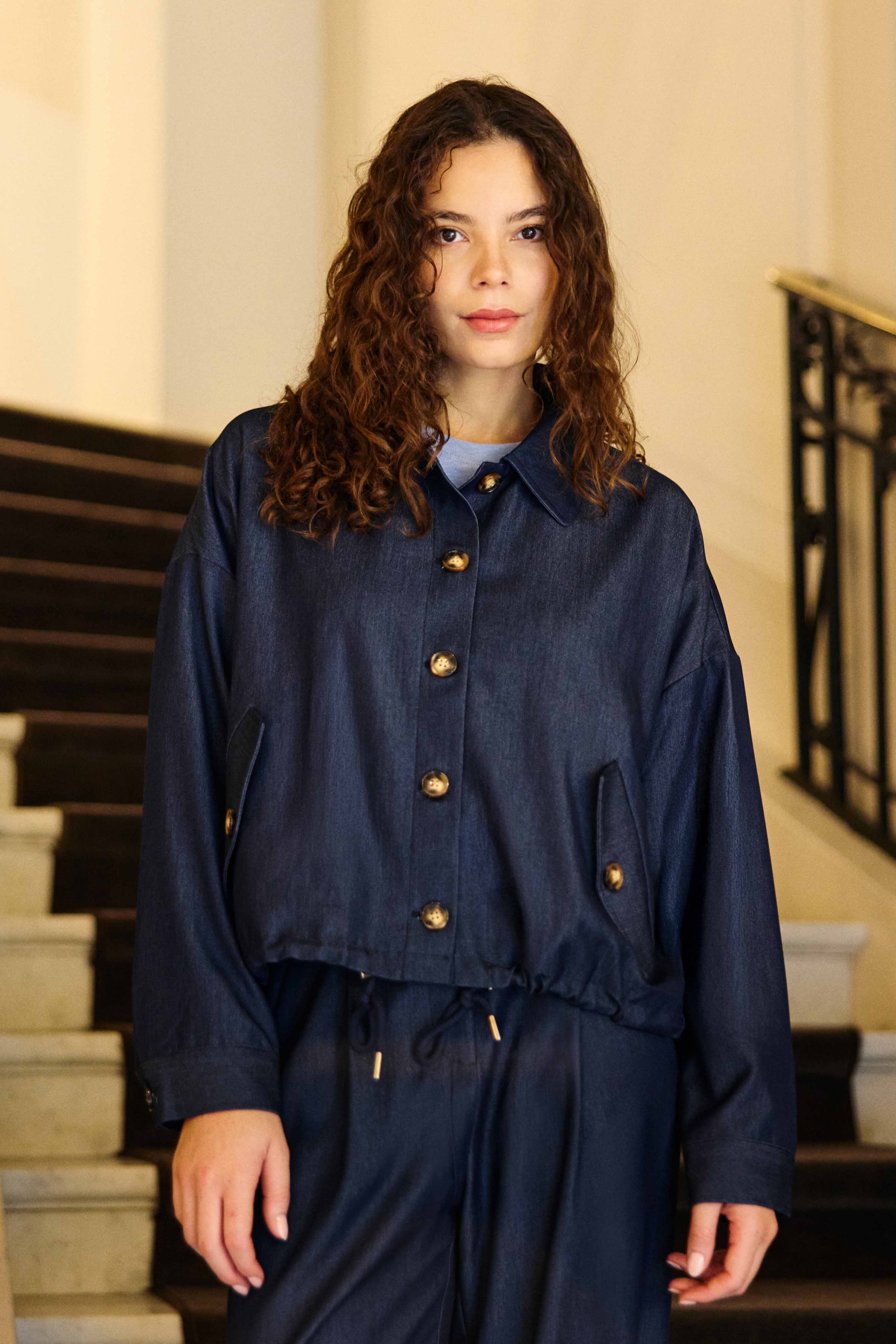 Veste oversize denim brut - Velyo