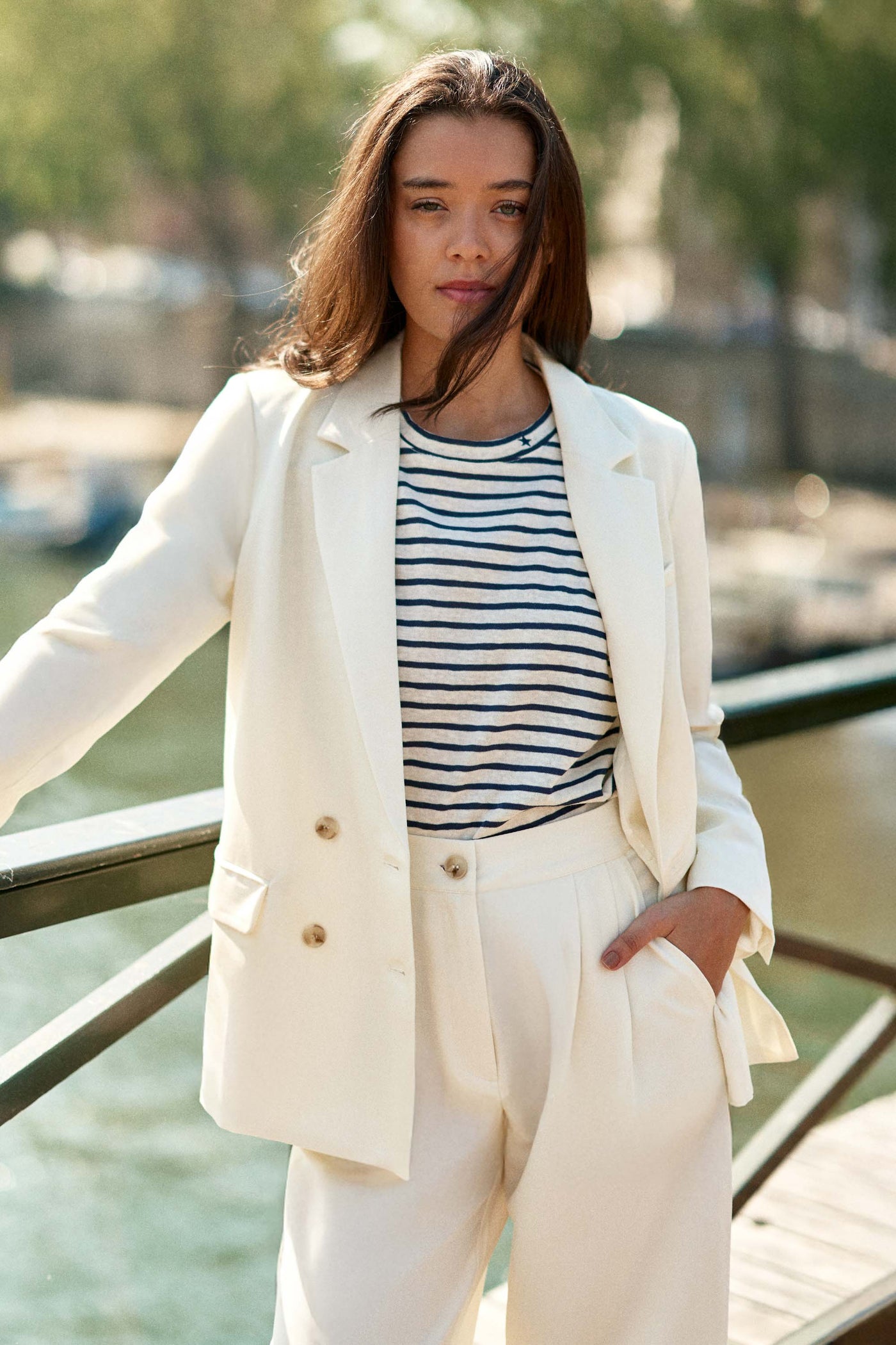 Veste de tailleur écrue - Victoire