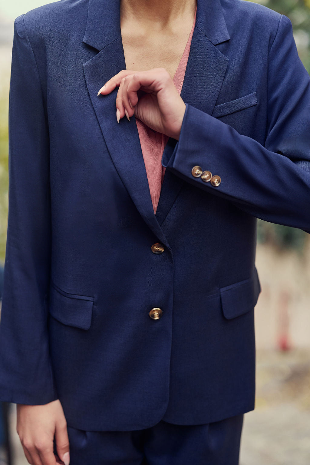 Navy suit jacket - Vida