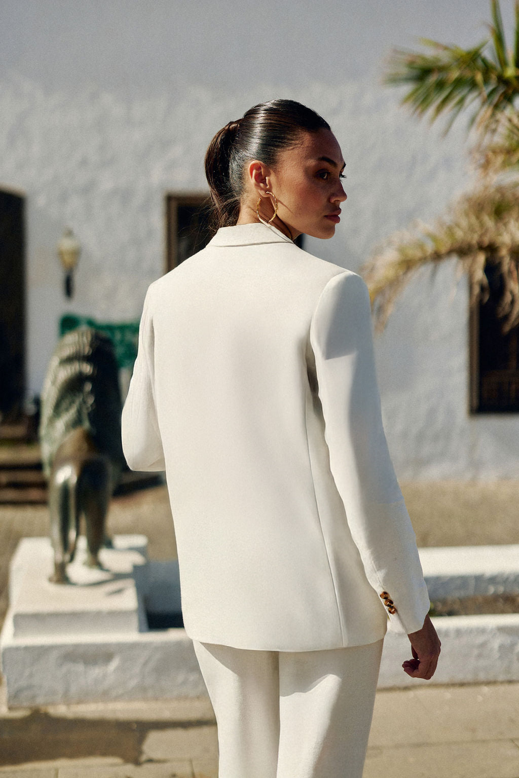 Ecru tailored jacket - Vidal