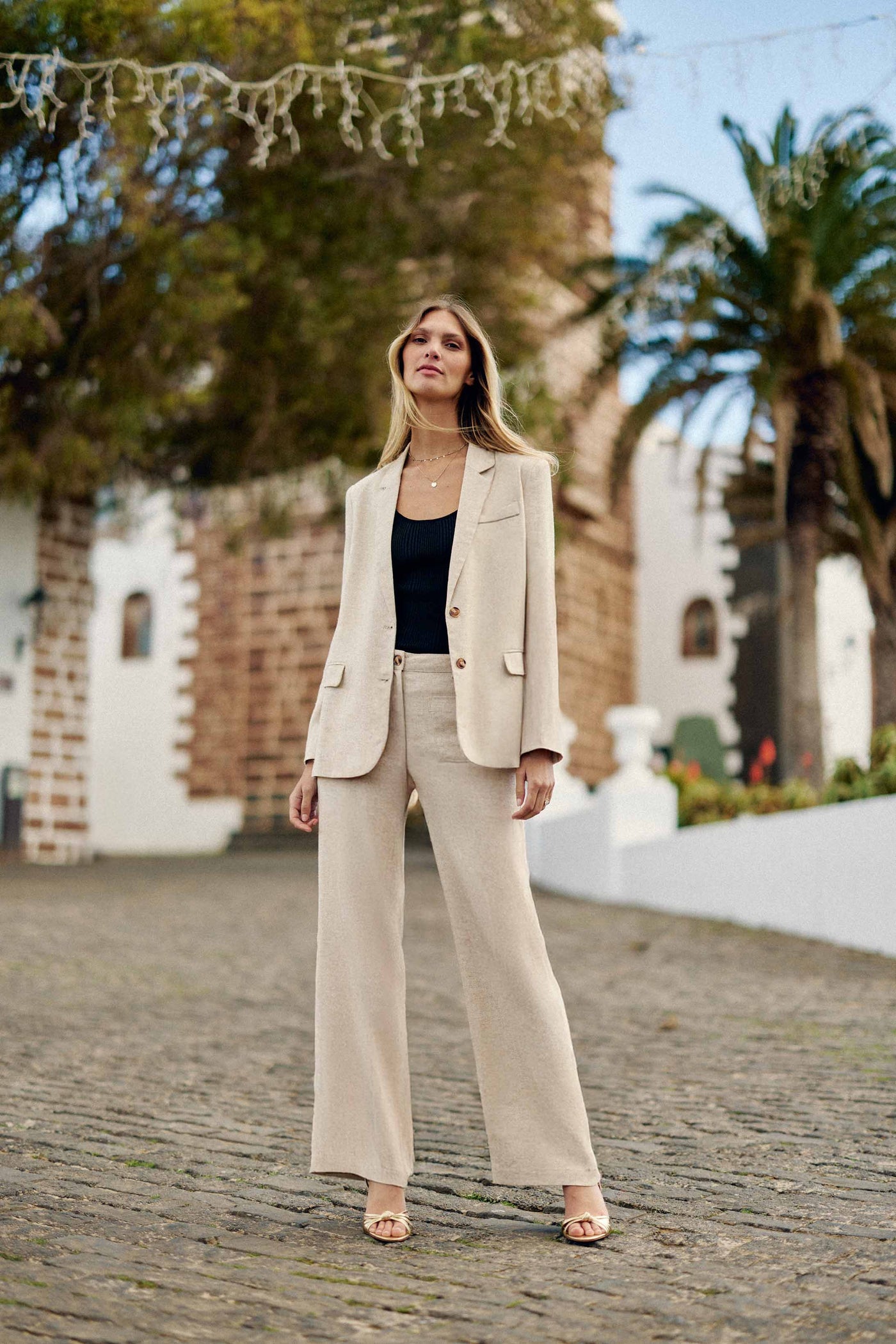 Beige tailored jacket - Vidal