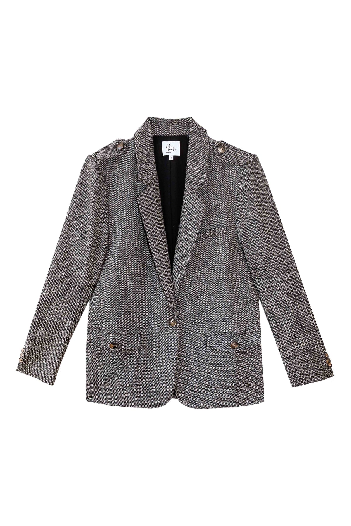 Vidala - Jacke mit Fischgrätenmuster