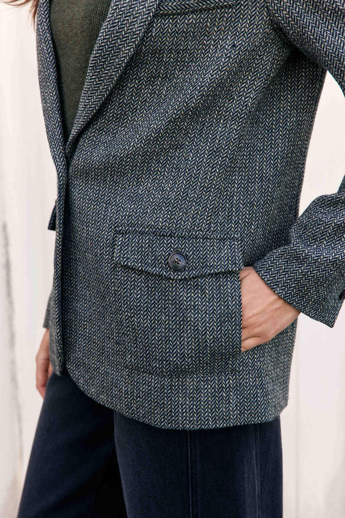 Vidala - Jacke mit Fischgrätenmuster
