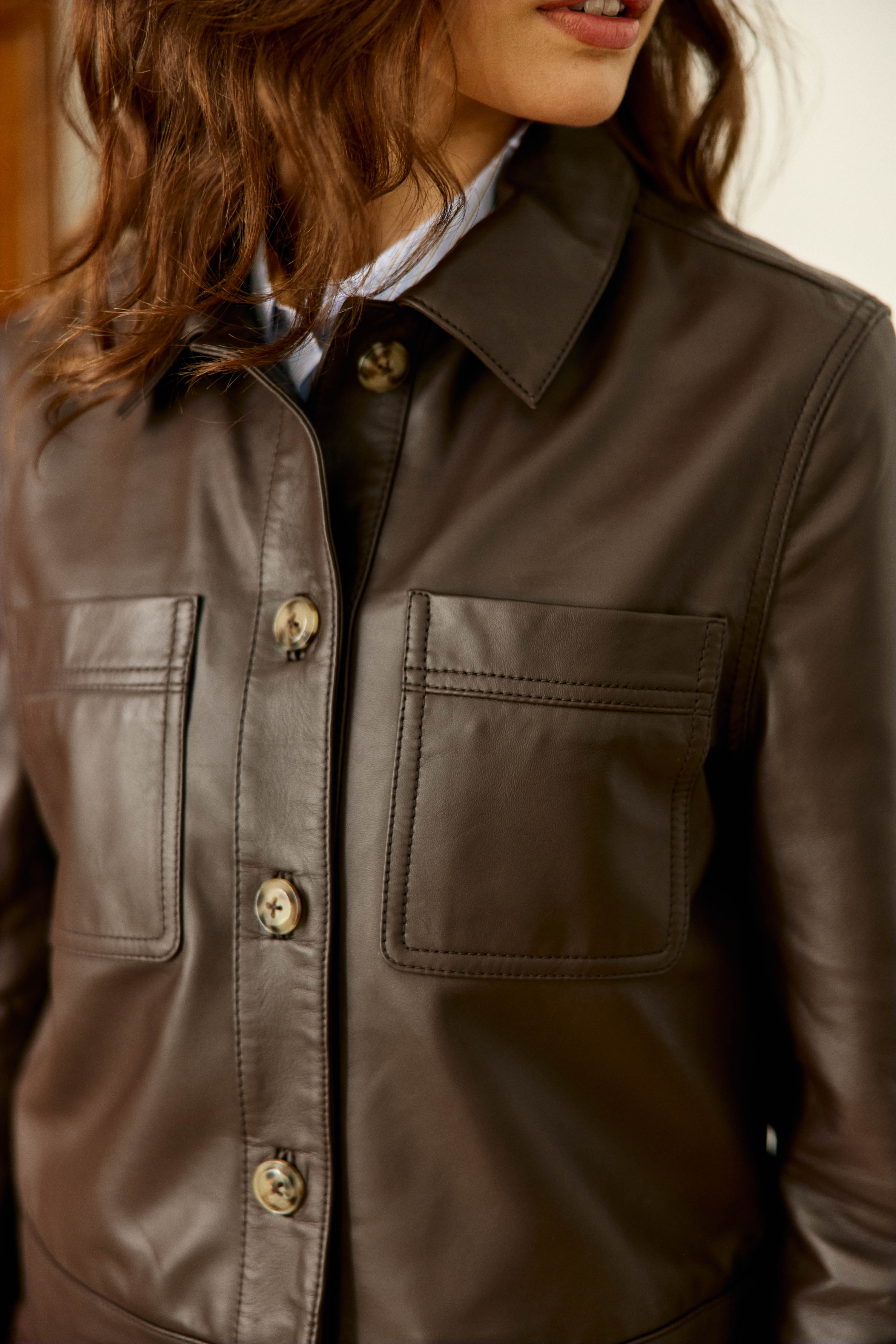 Virgina - Veste en cuir