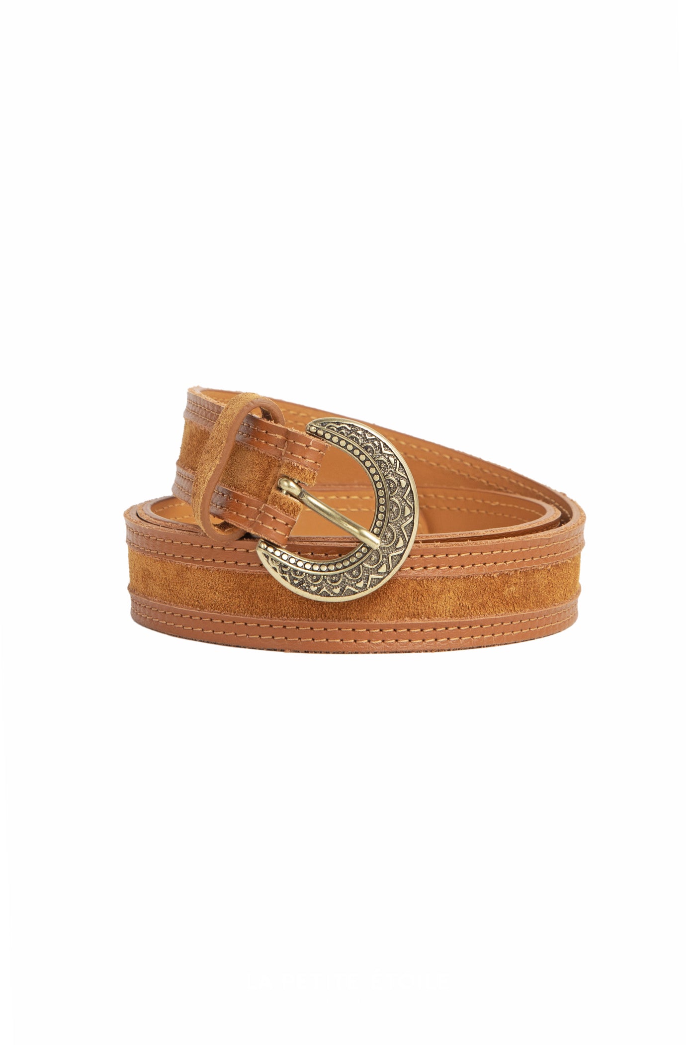 Ash Leather Belt - Camel