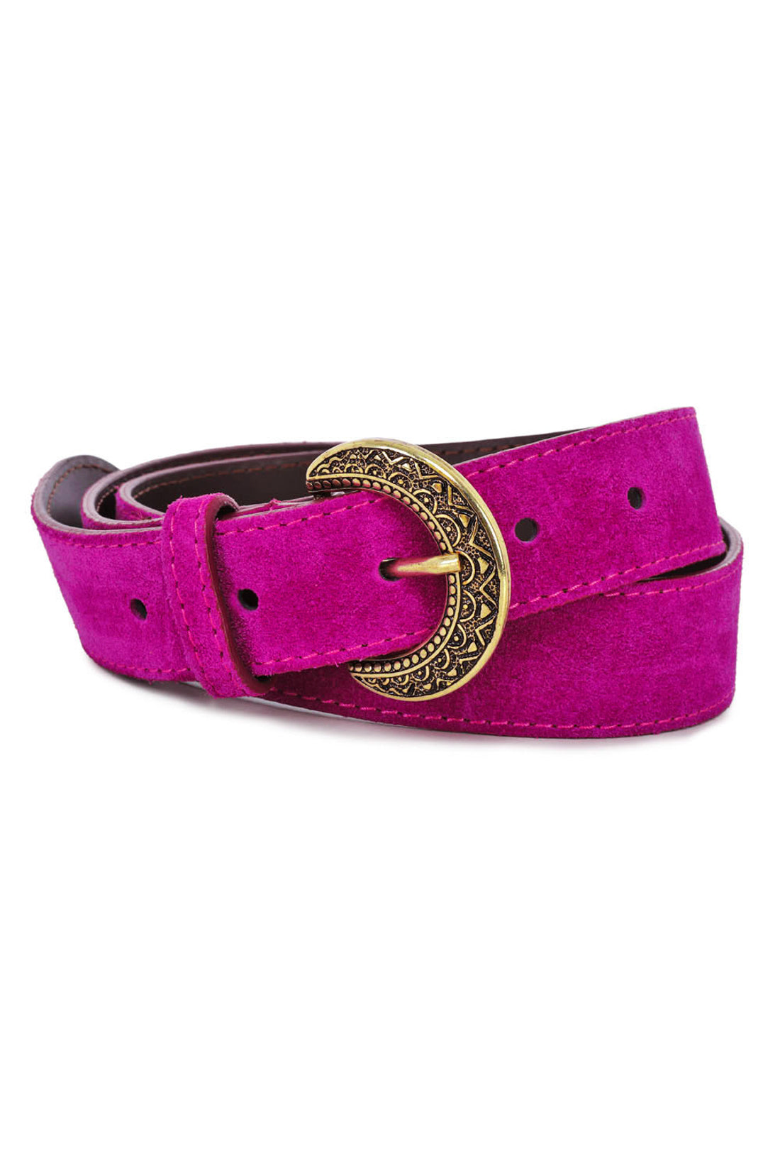 Vivian leather belt - Violine