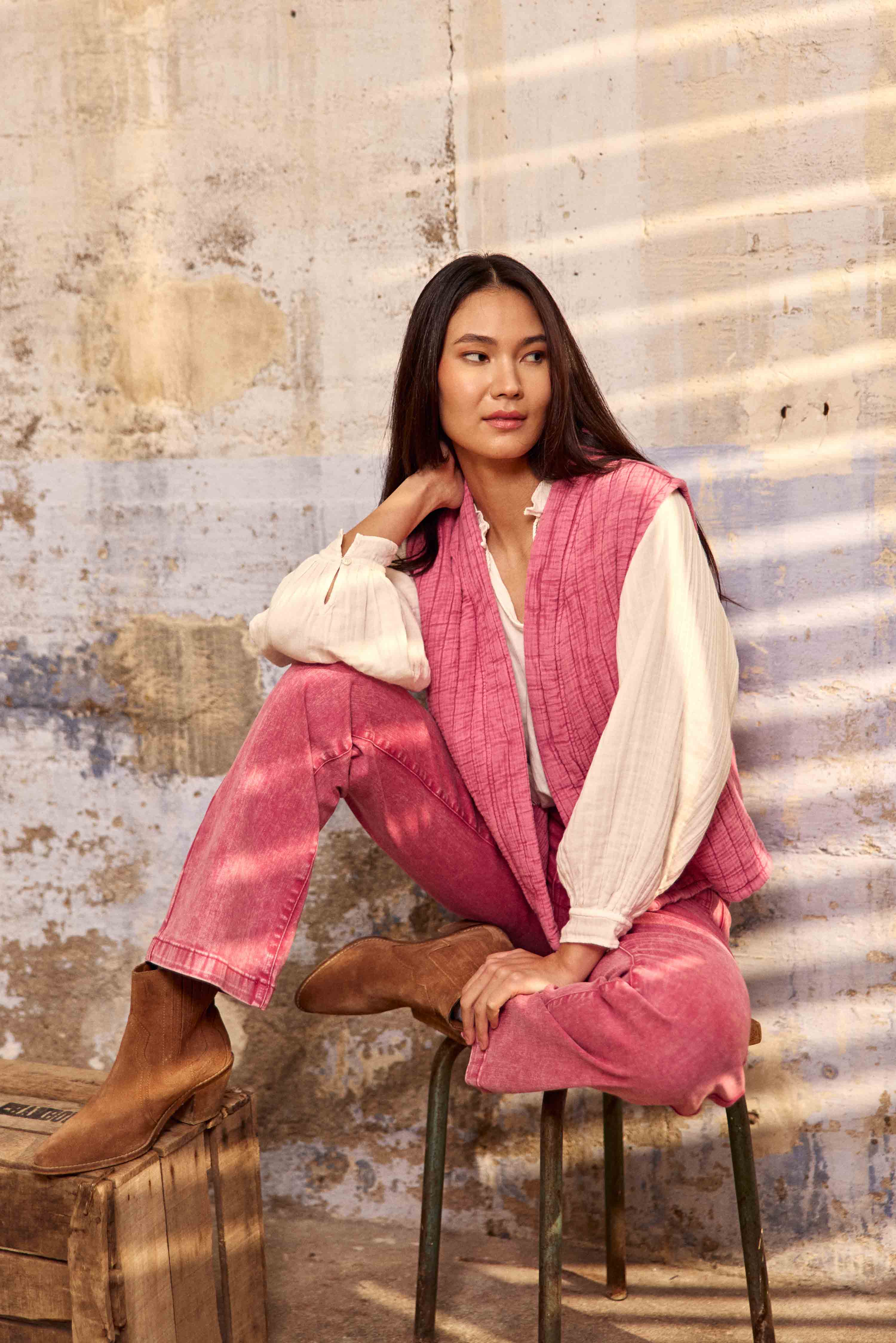 Veste Vivie - Framboise