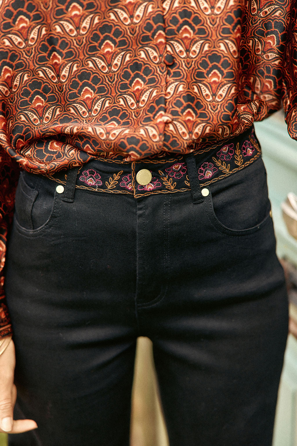 Black straight jeans Zephyra LA PETITE ETOILE