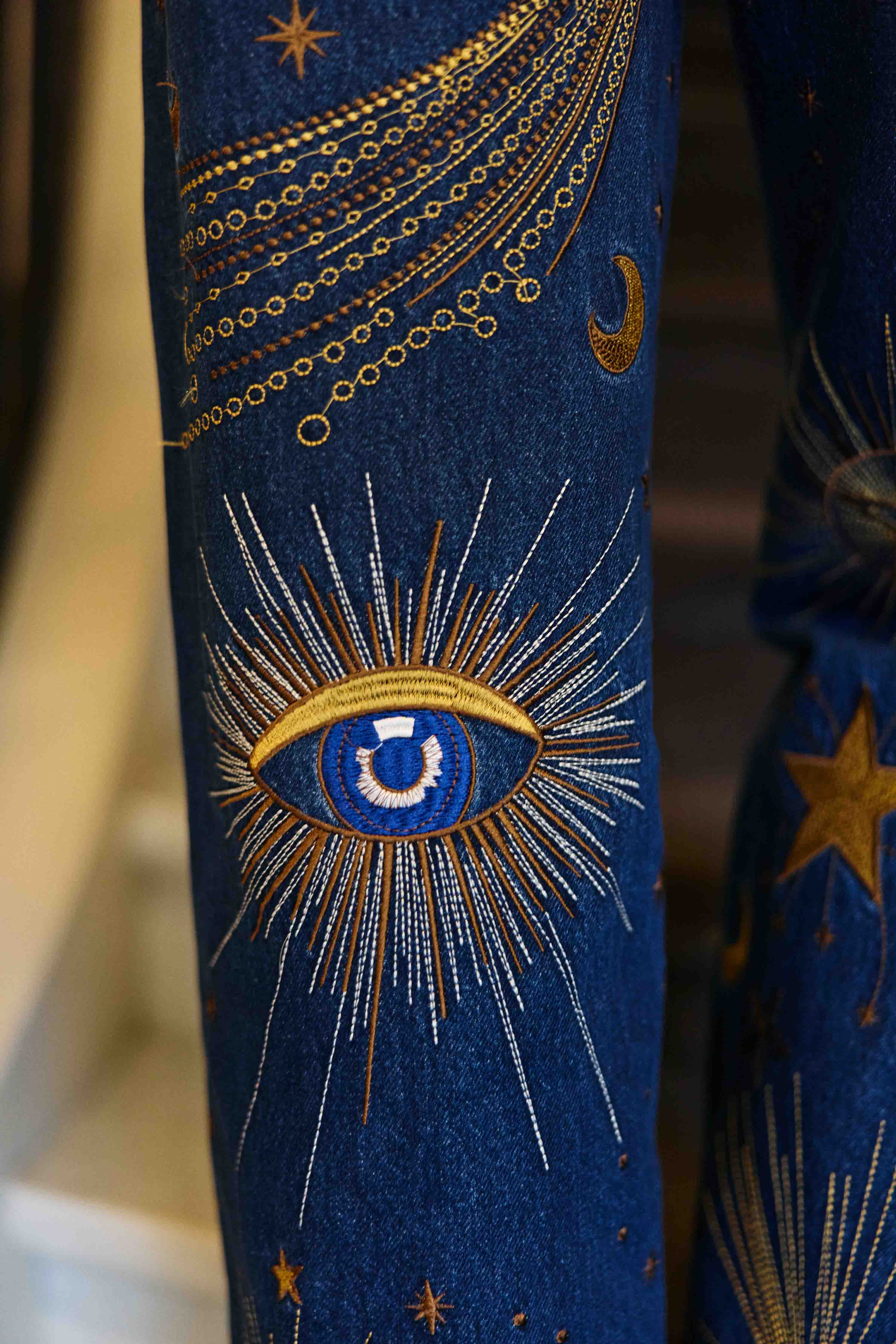 Jean brodé denim - Zephyra