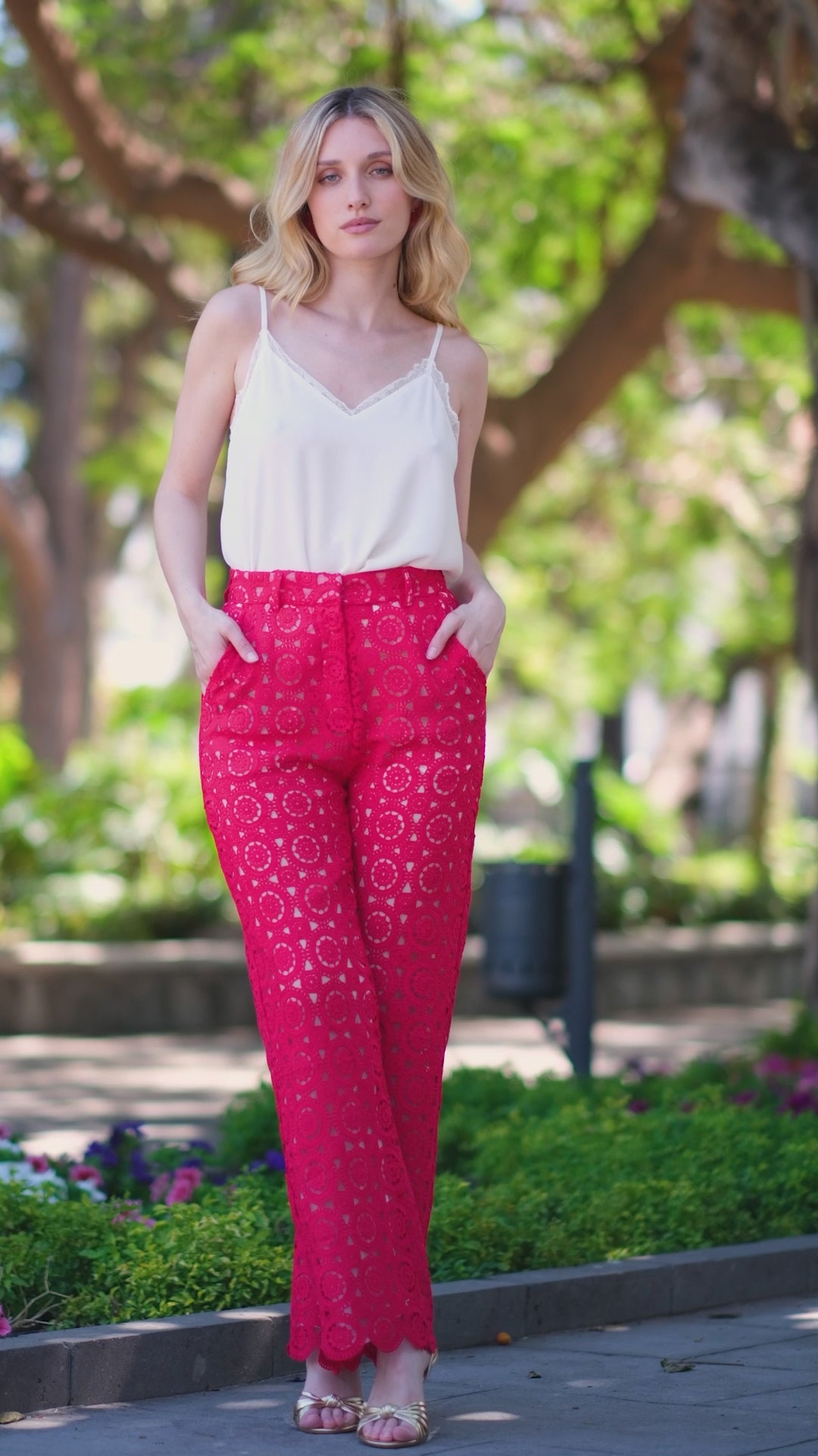 Trousers Pepina - Rouge