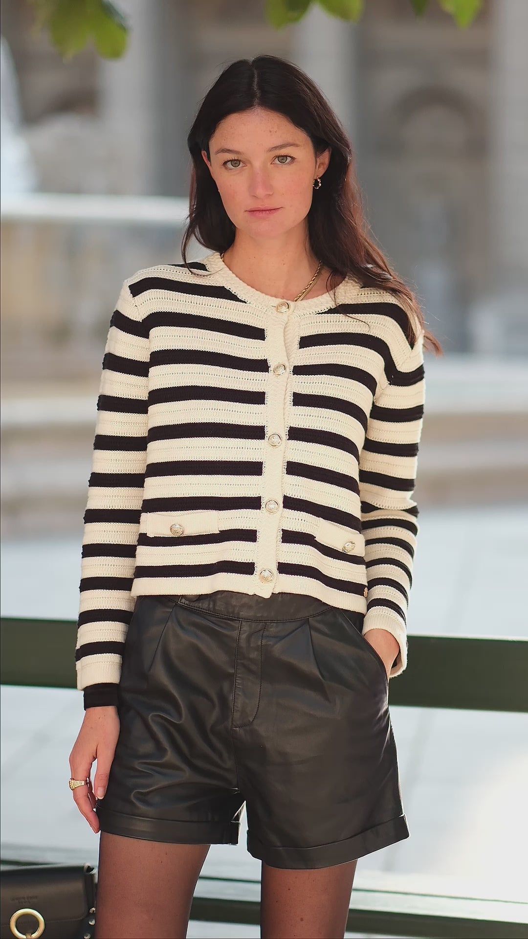 Gilet Anzone - Beige/noir