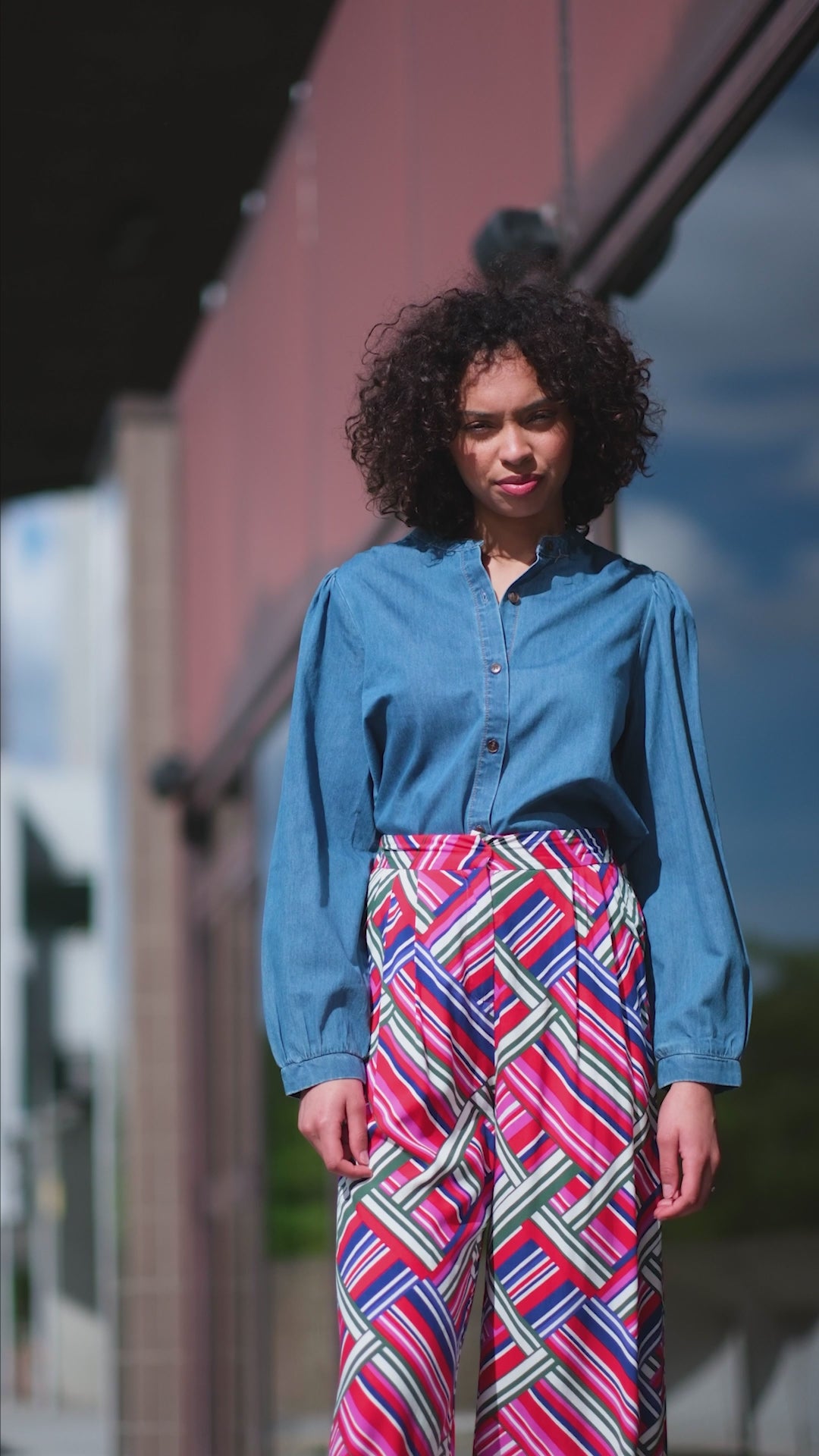 Blouse en denim wash - Billie