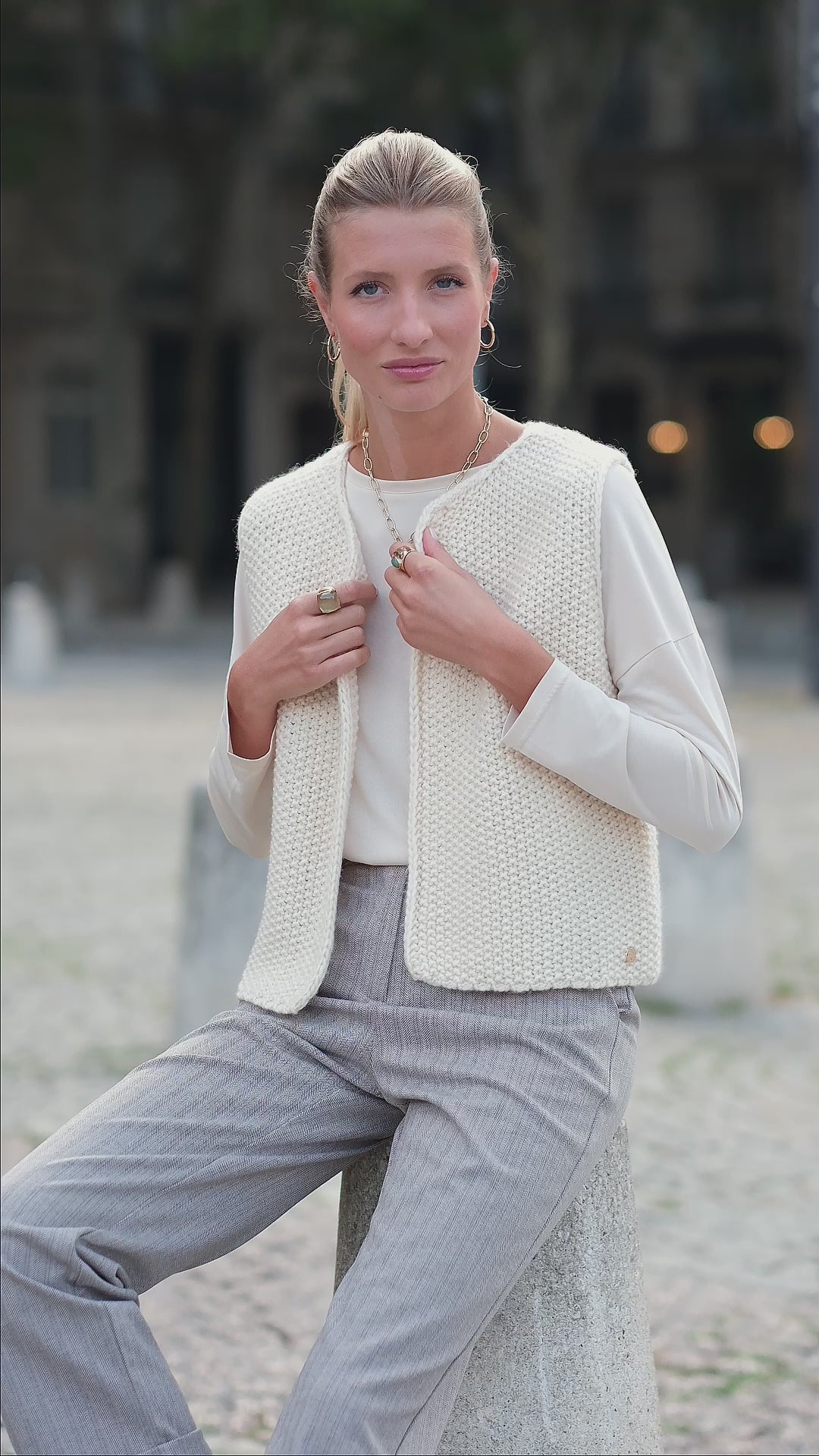 Gilet Crea - Ecru