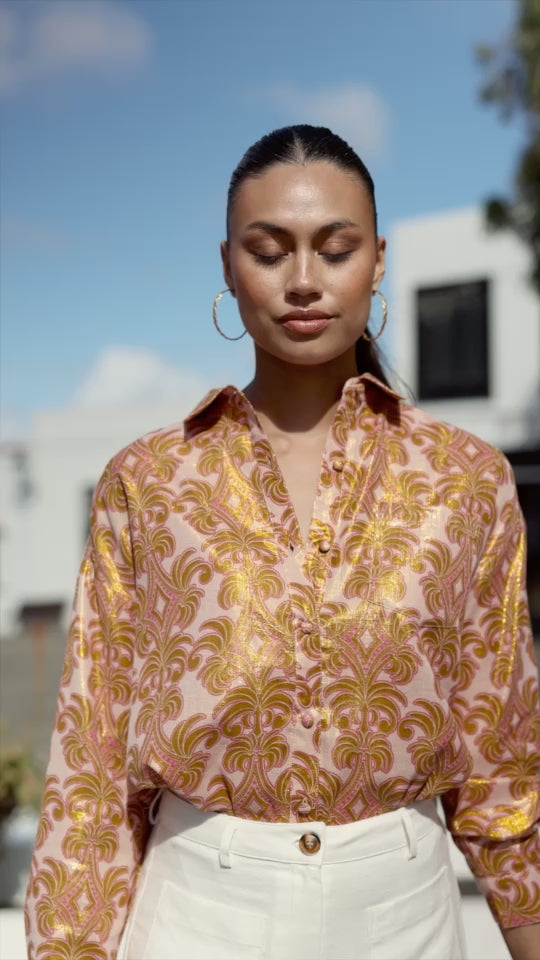 Straight floral blouse - Chanti