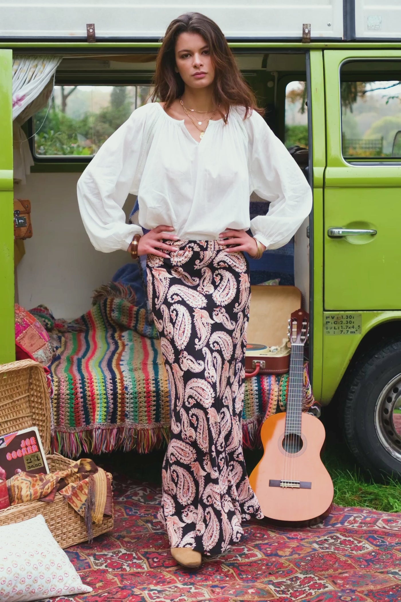 Long cashmere skirt - Jessica
