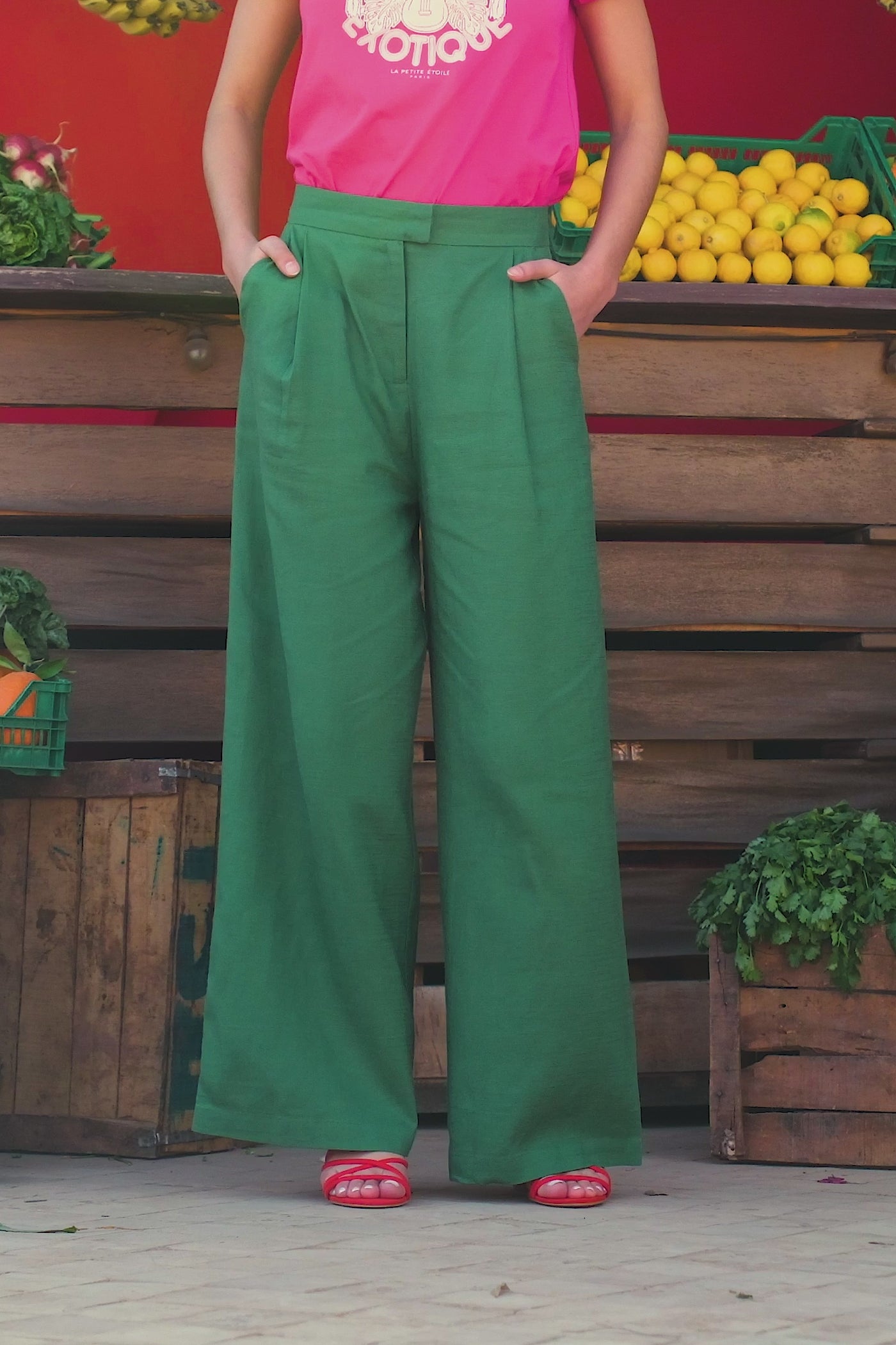 Pantalon Phedra - Vert