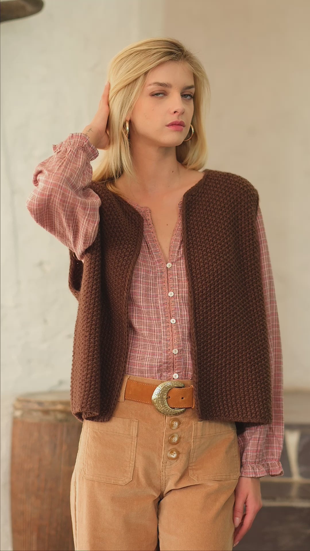 Gilet Crea - Marron