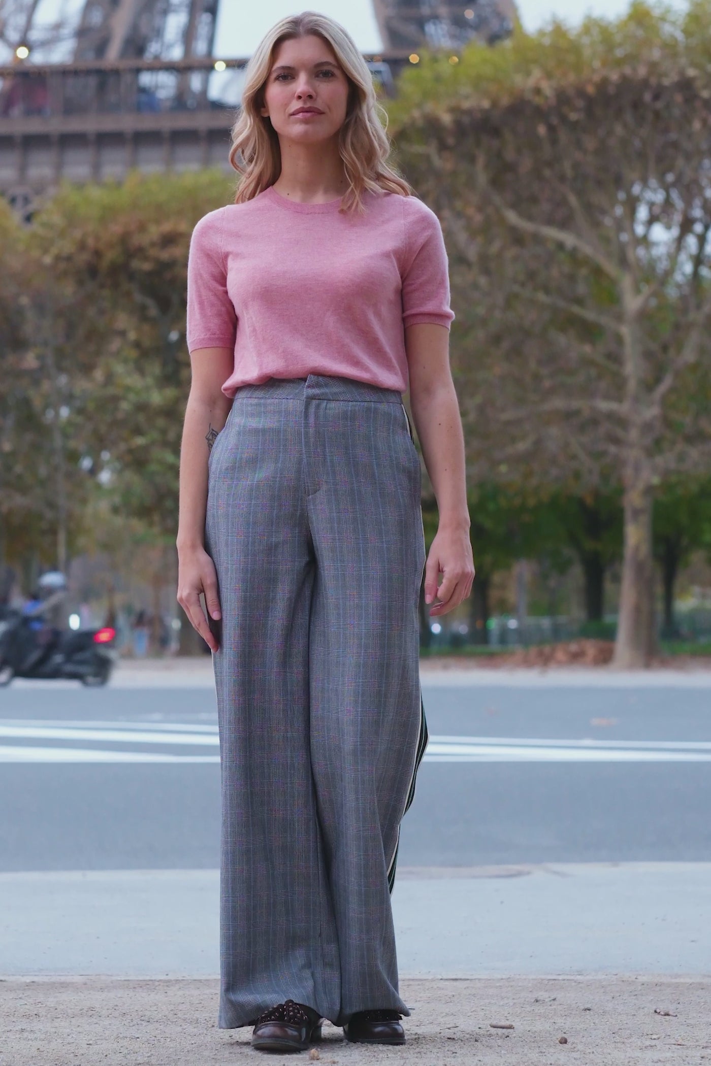 Grey Prince of Wales trousers - Priska