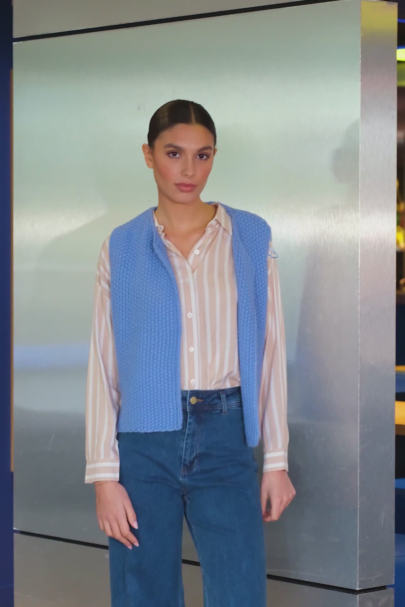 Gilet sans manches bleu - Crea
