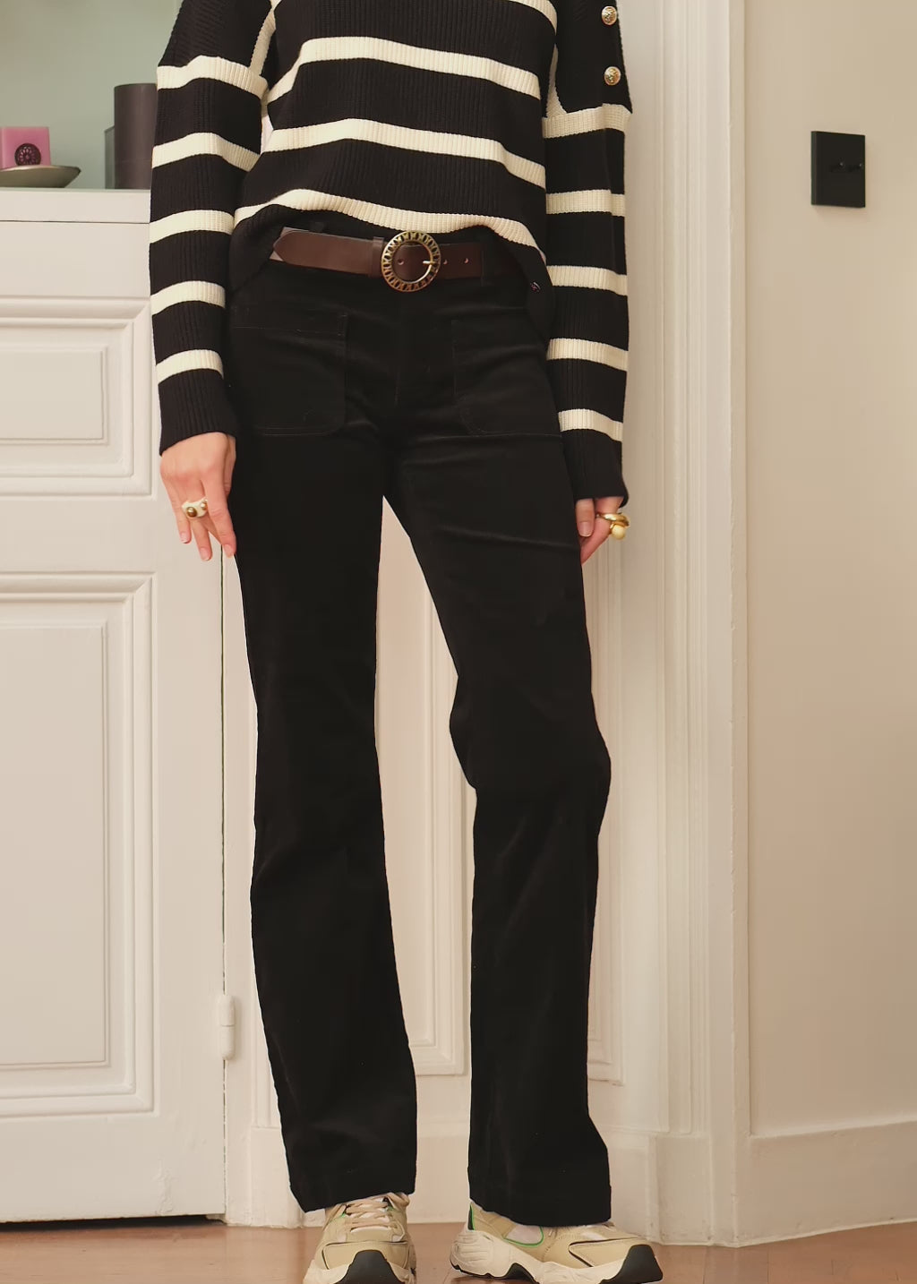 Pants Sonny Velours - Noir