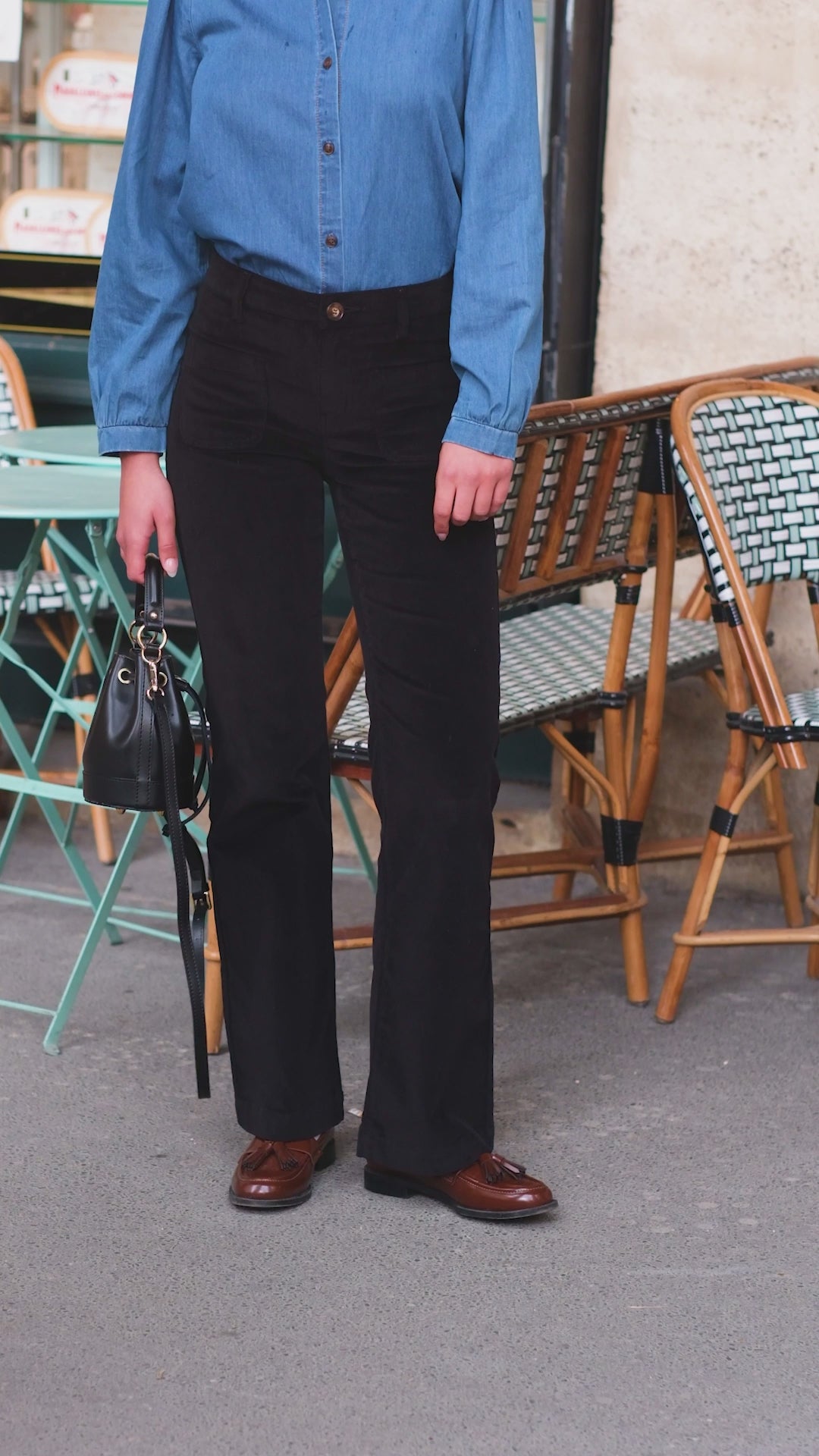 Sonny Velvet Trousers - Black