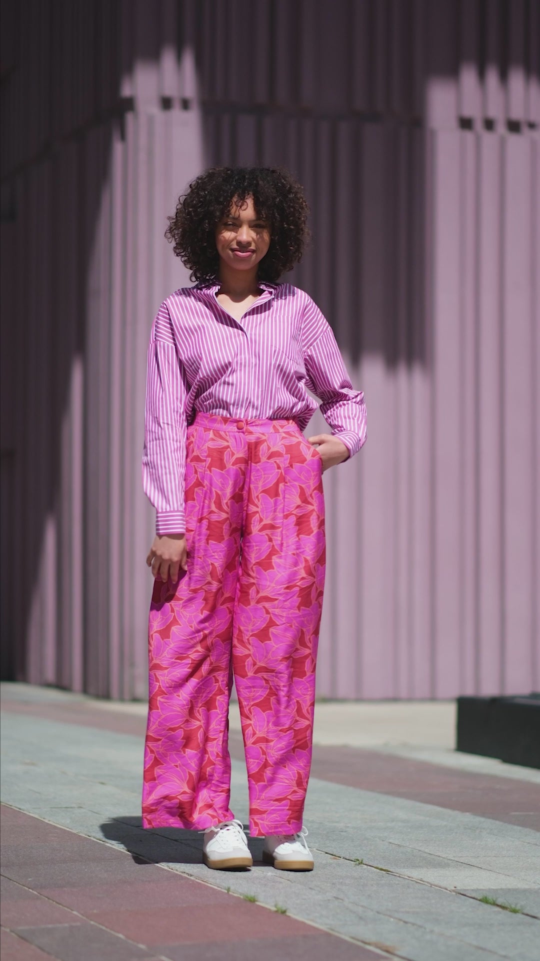 Pantalon floral - Perla