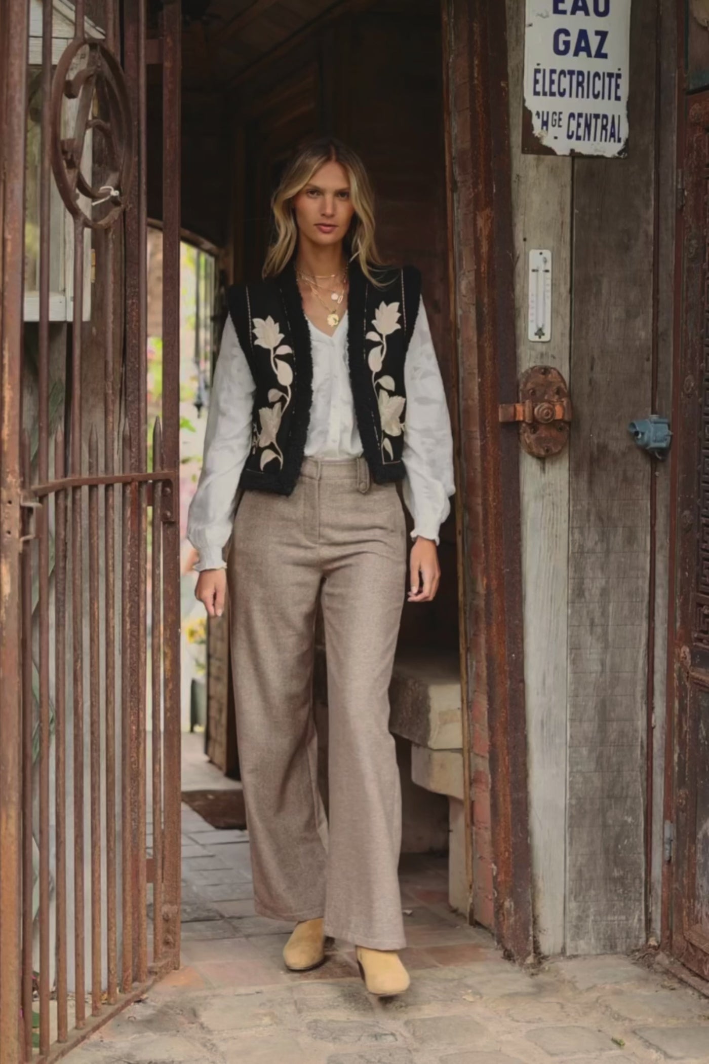 Pantalon Phoebe - 16-marron