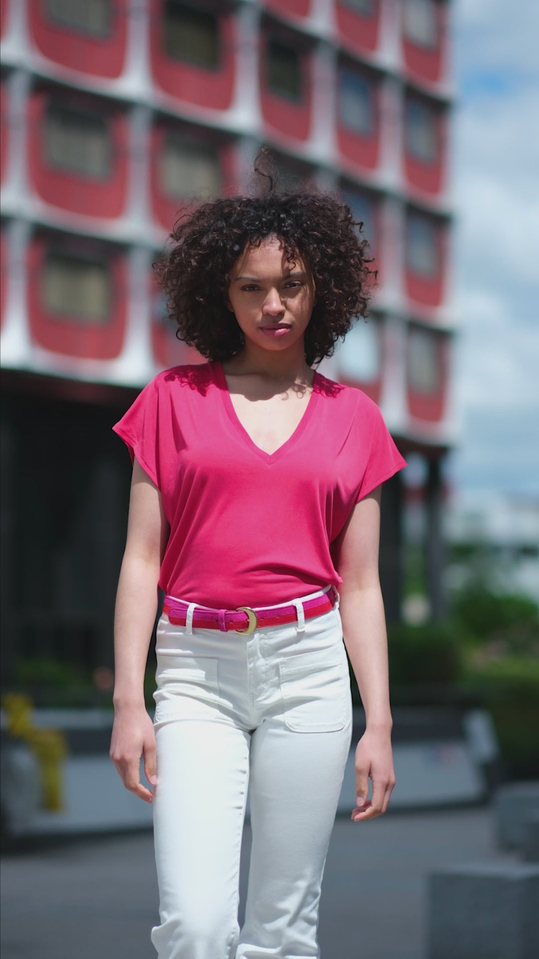 T-shirt Marcelina - 50-rouge