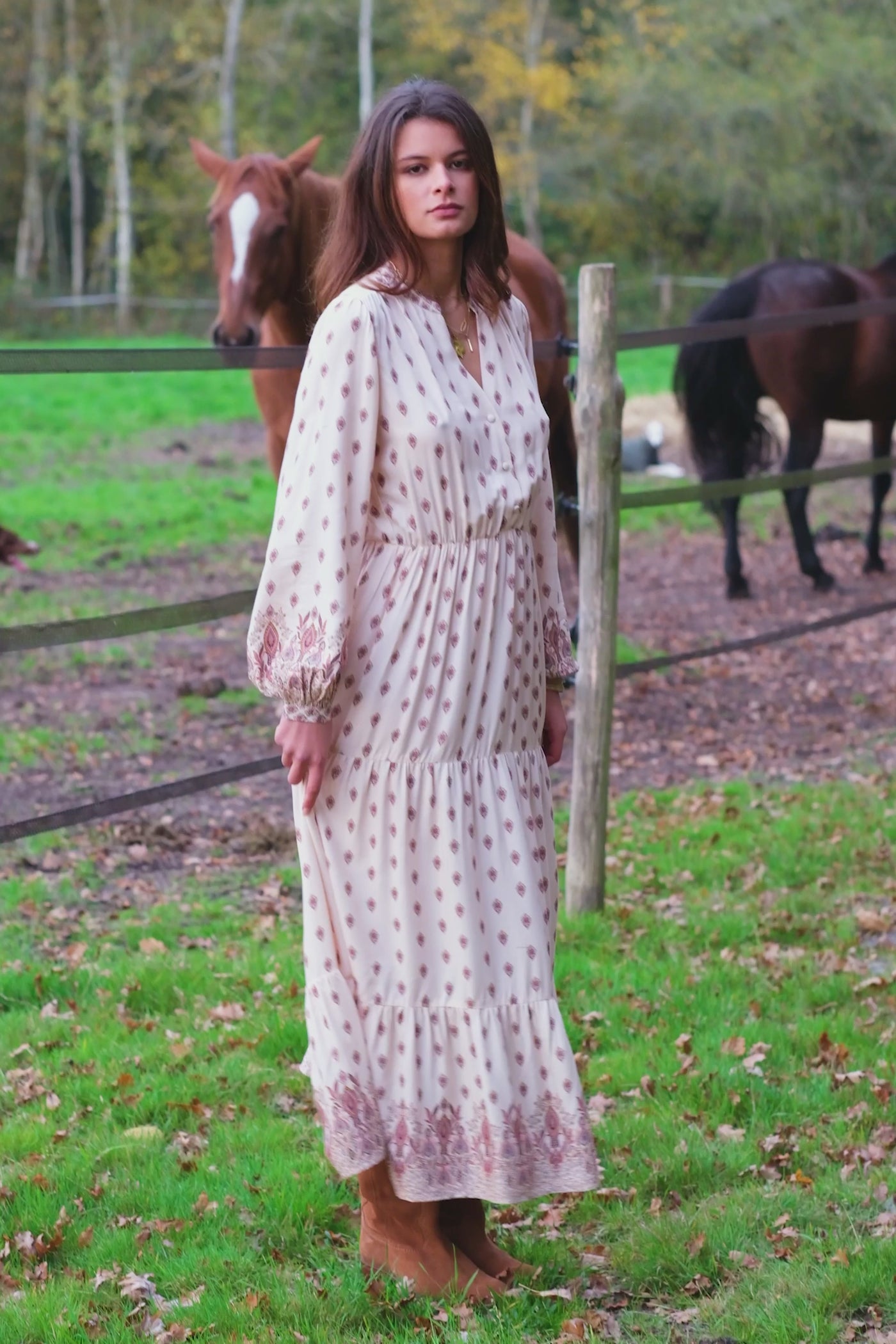 Long floral dress - Rym