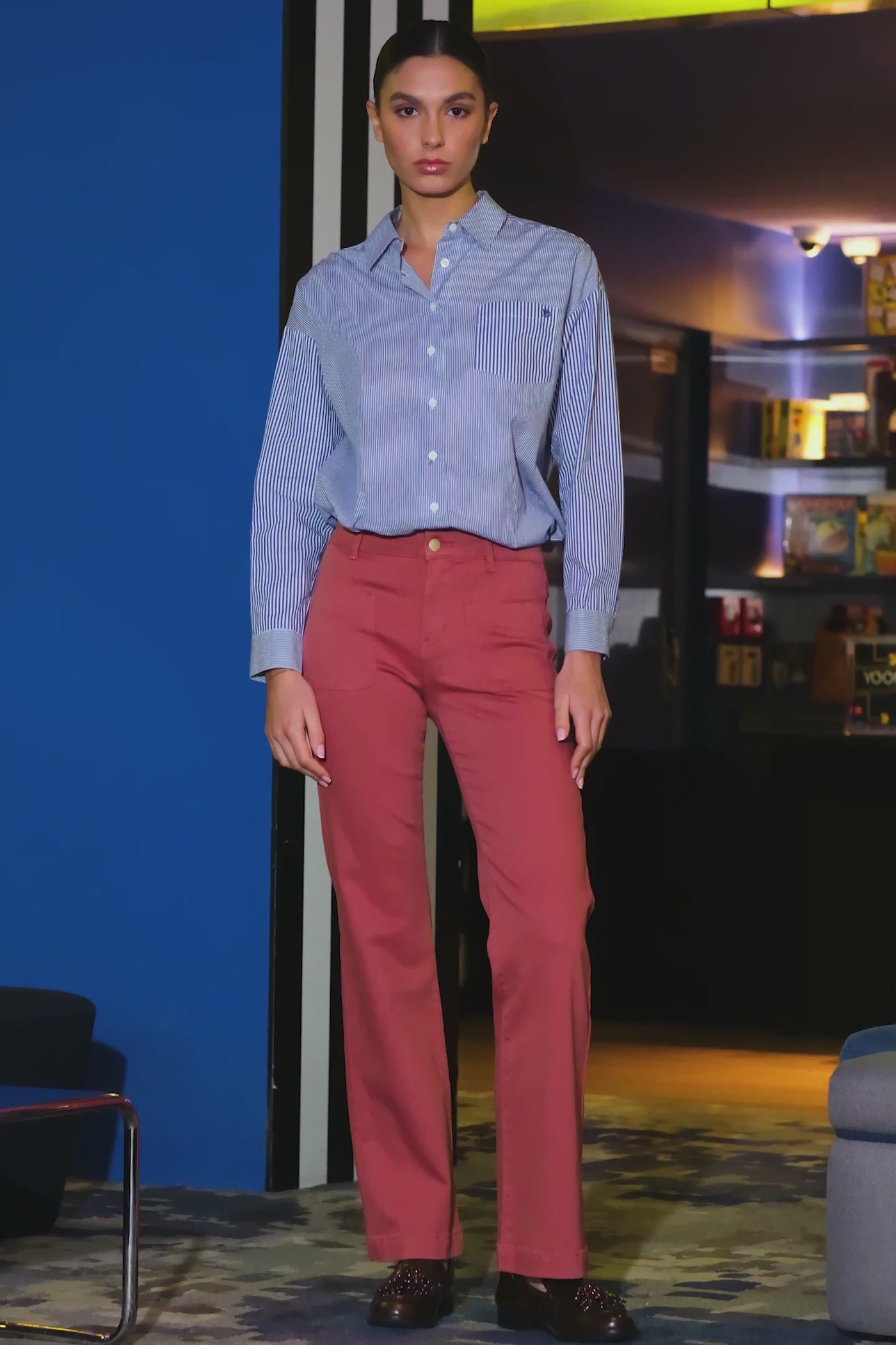 Old pink flare jeans - Sonny
