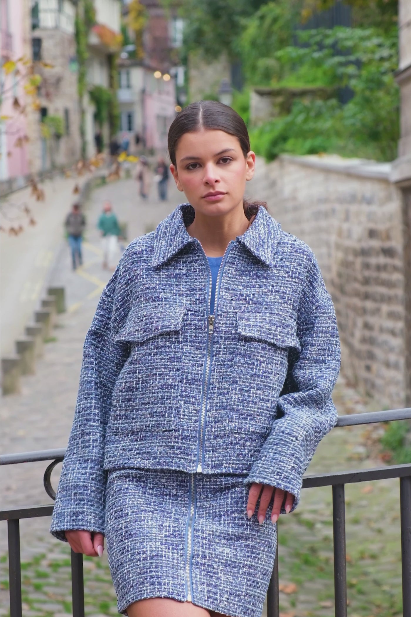 Blue tweed jacket - Vane