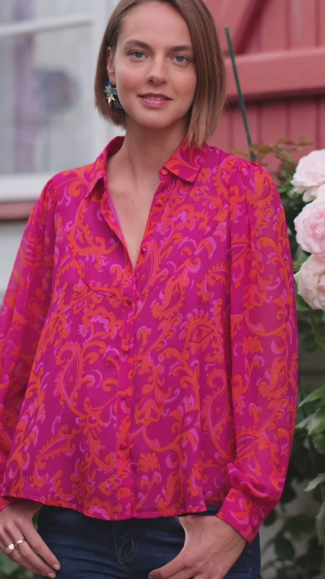 Blouse Joao - Rose/orange