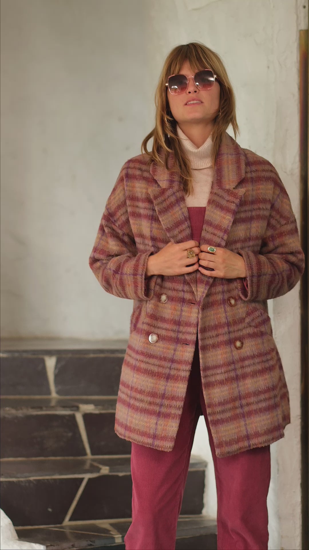 Manteau Erman - Rose