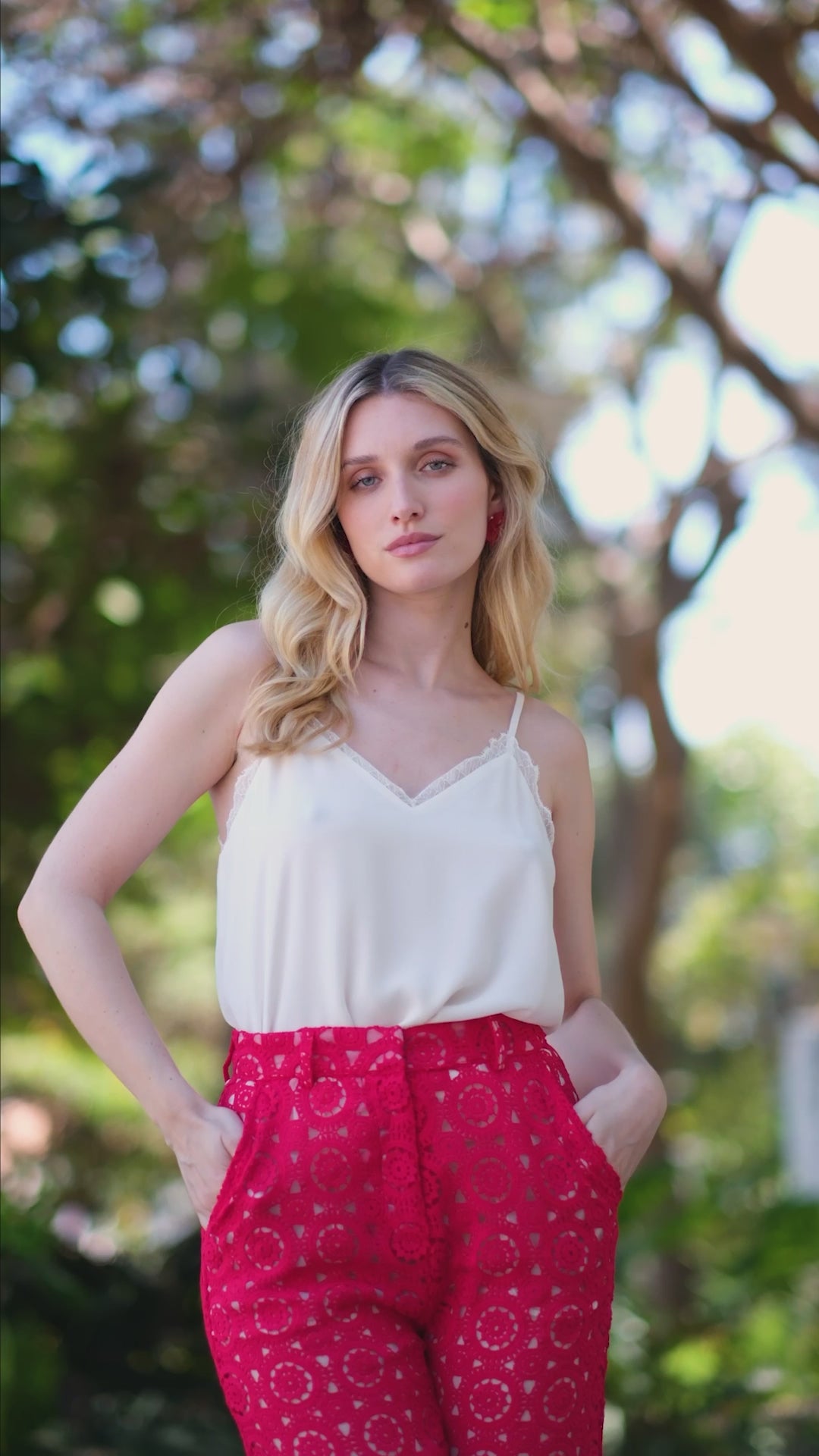 Ivory tank top - Anika