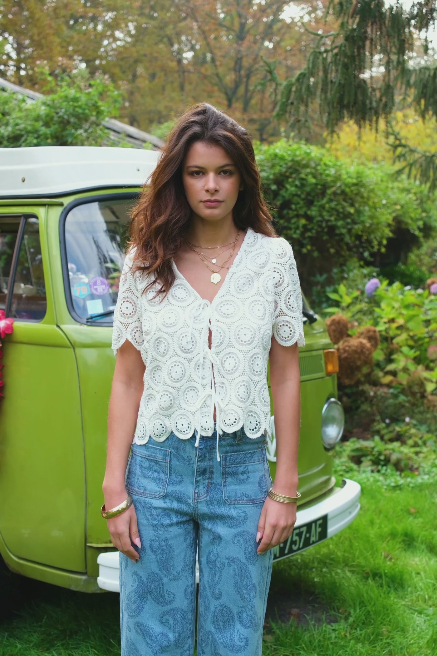 Ecru crop top - Talia