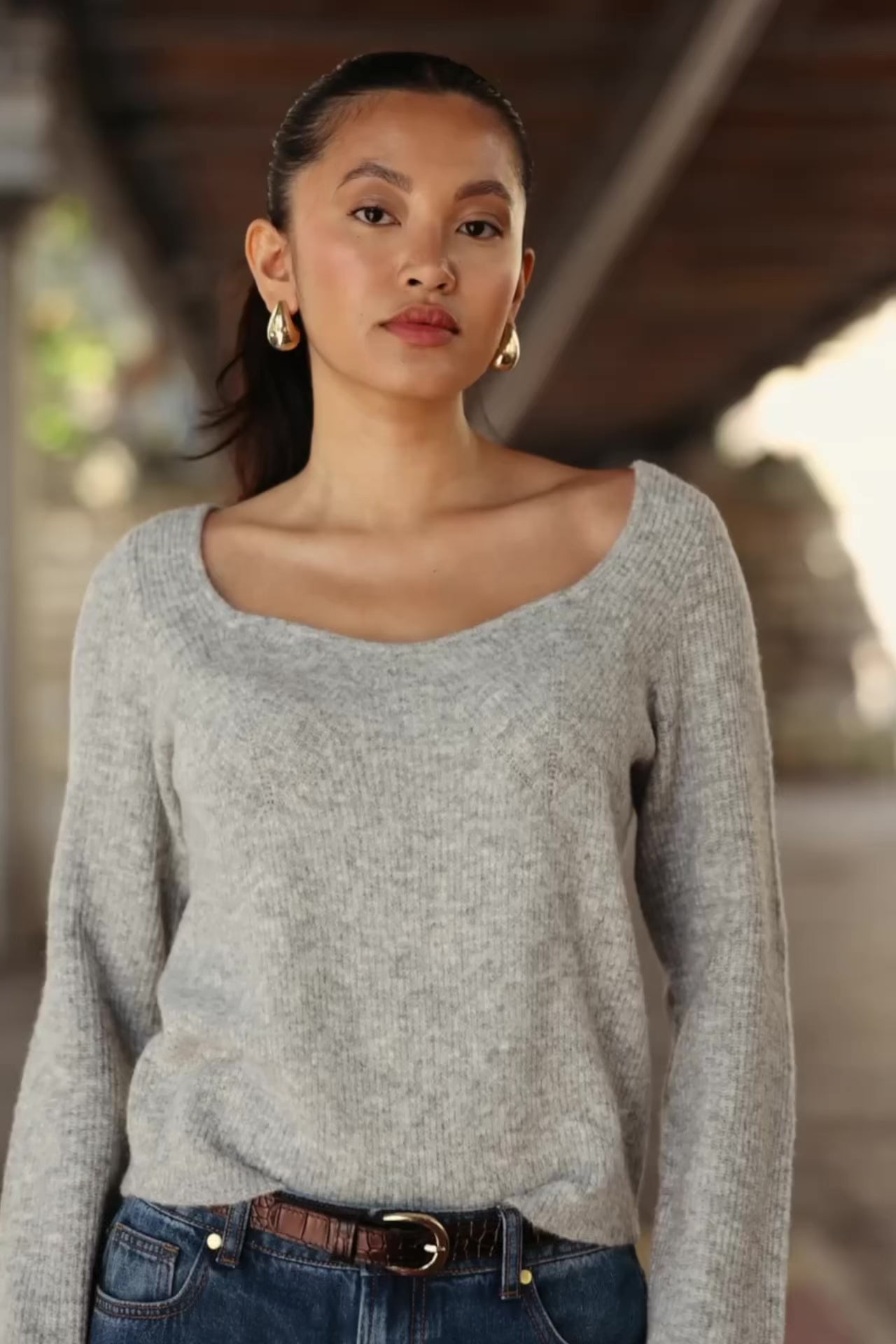 Pullover Mila - 01-gris Chine