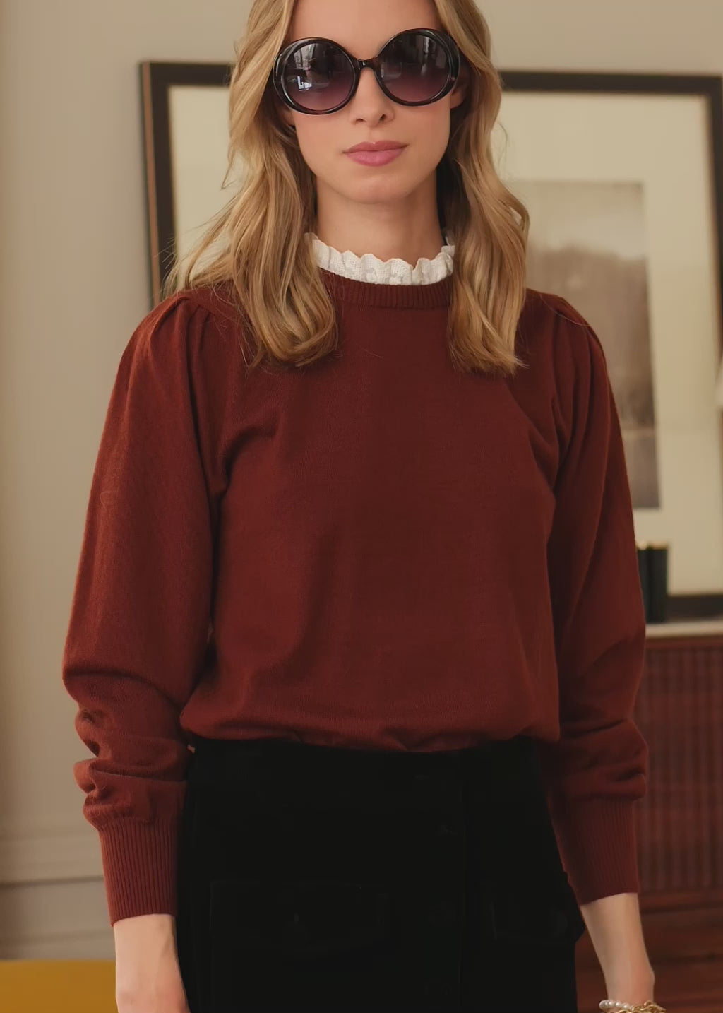 Pull Aubine - Marron