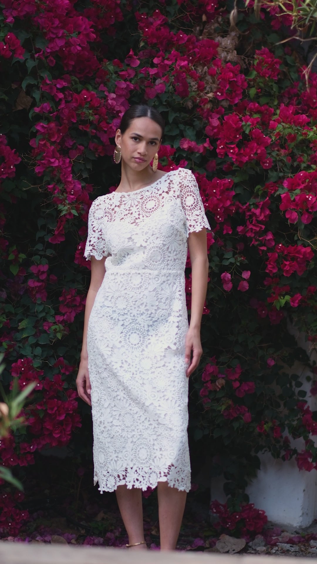 Ivory midi dress - Rinesa