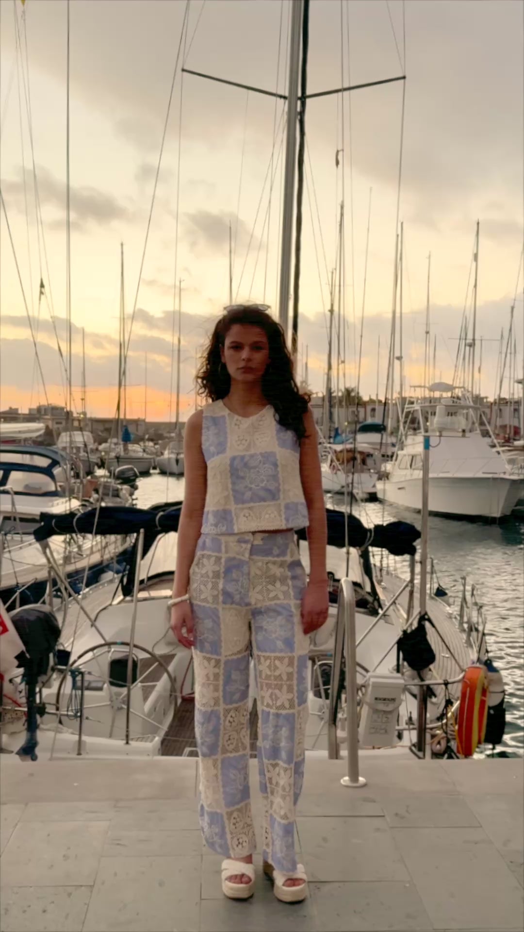 Sleeveless patchwork top - Torio