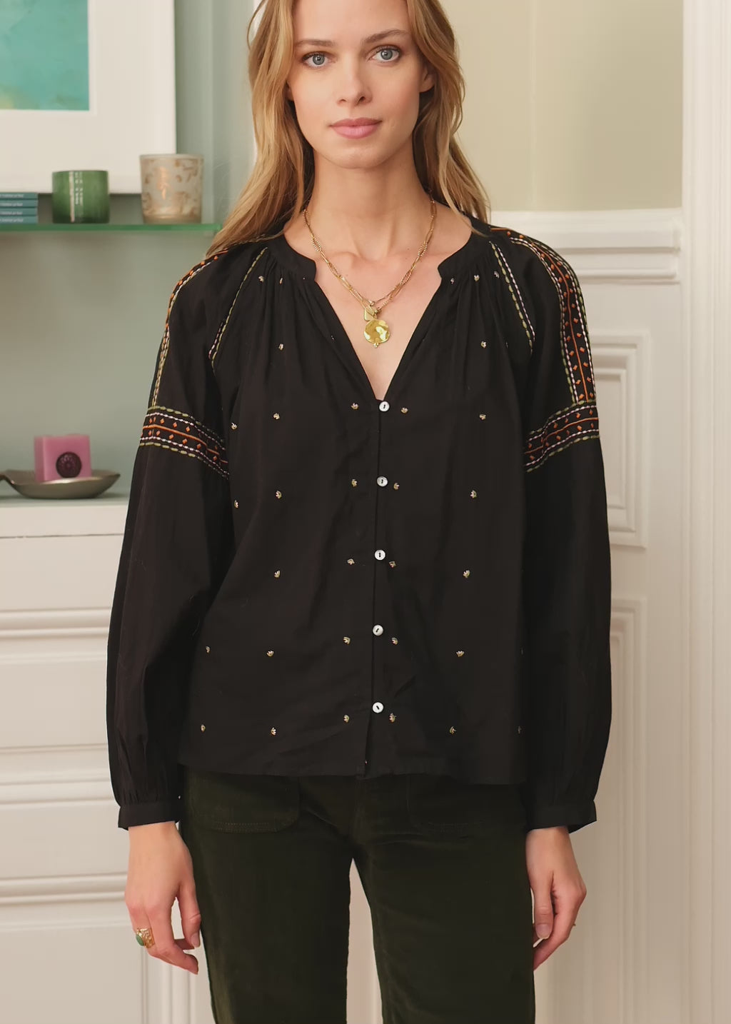 Blouse Sloane - Noir