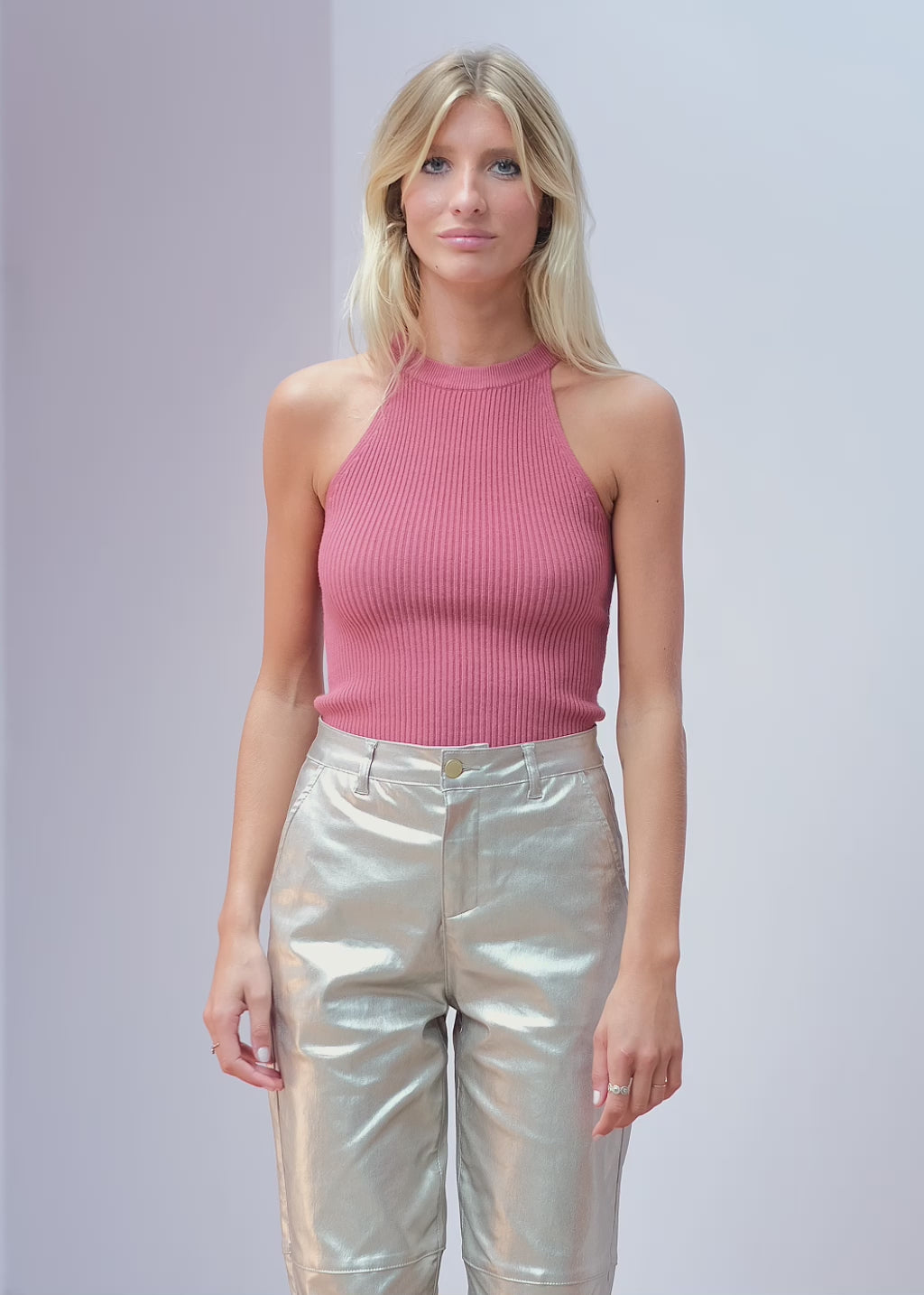 Top maille Bonie - Rose