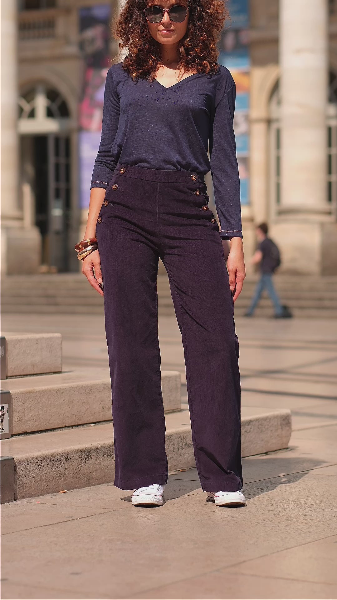 Pantalon Cady V - Marine