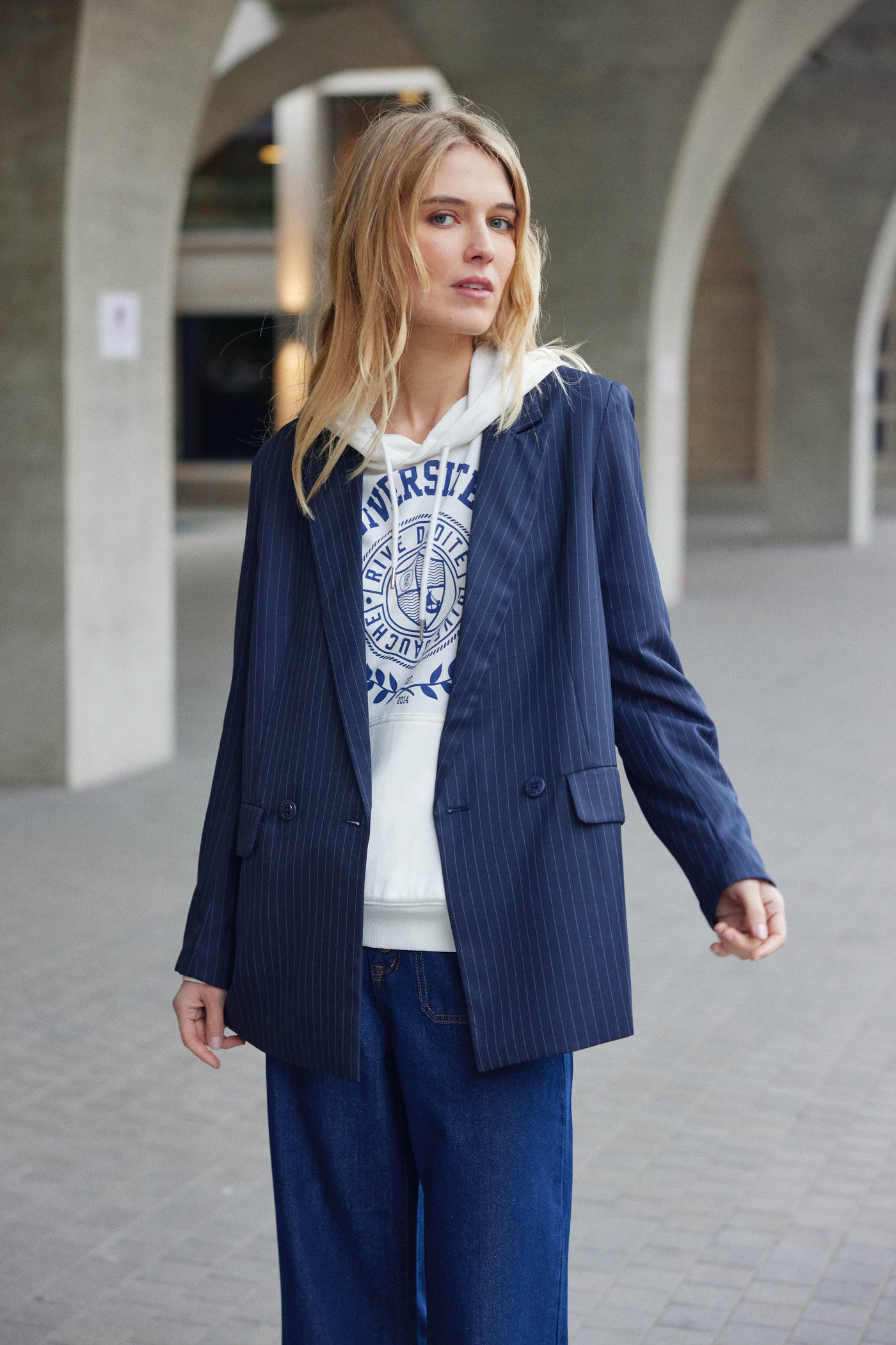 Veste Joudia - Marine