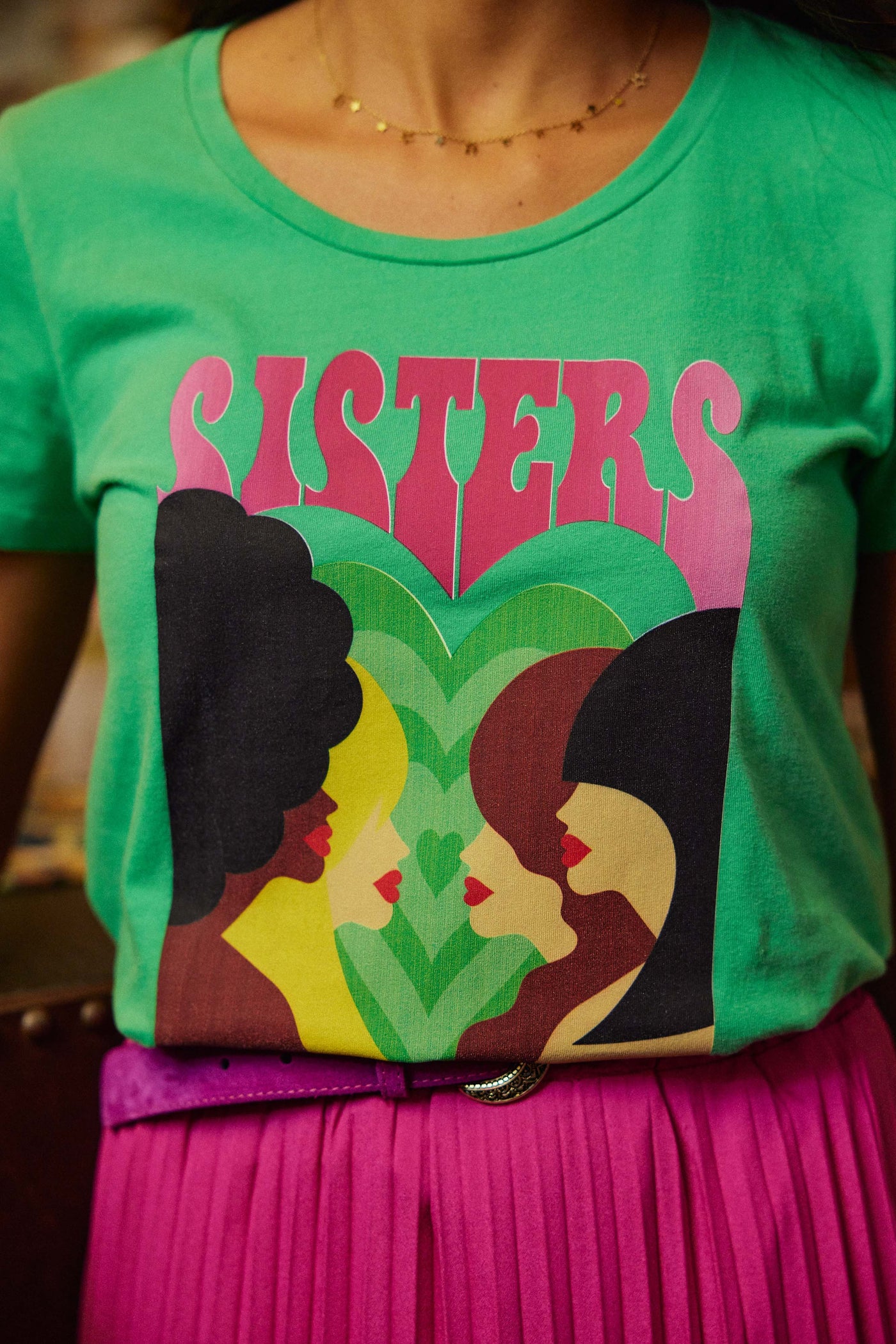 T-shirt Soeurettes - Vert