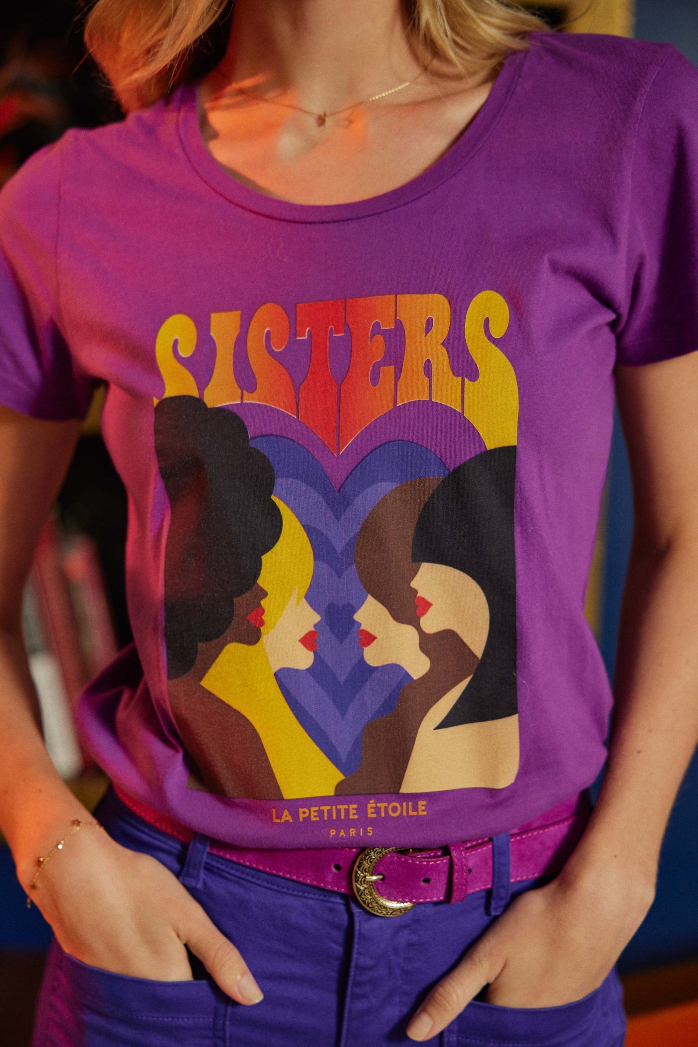 T-shirt Soeurettes - Violet