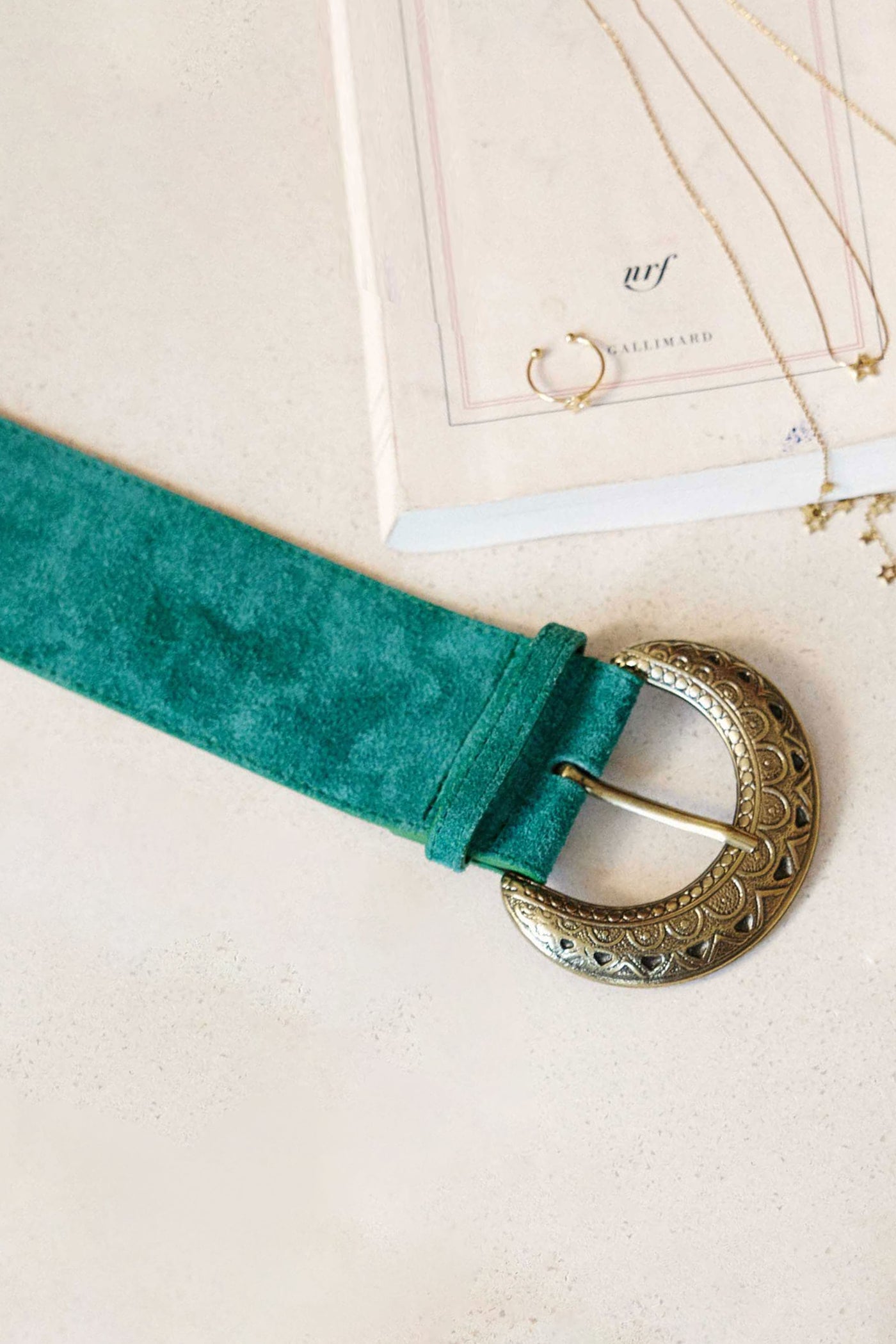Ceinture cuir Vivian - Vert
