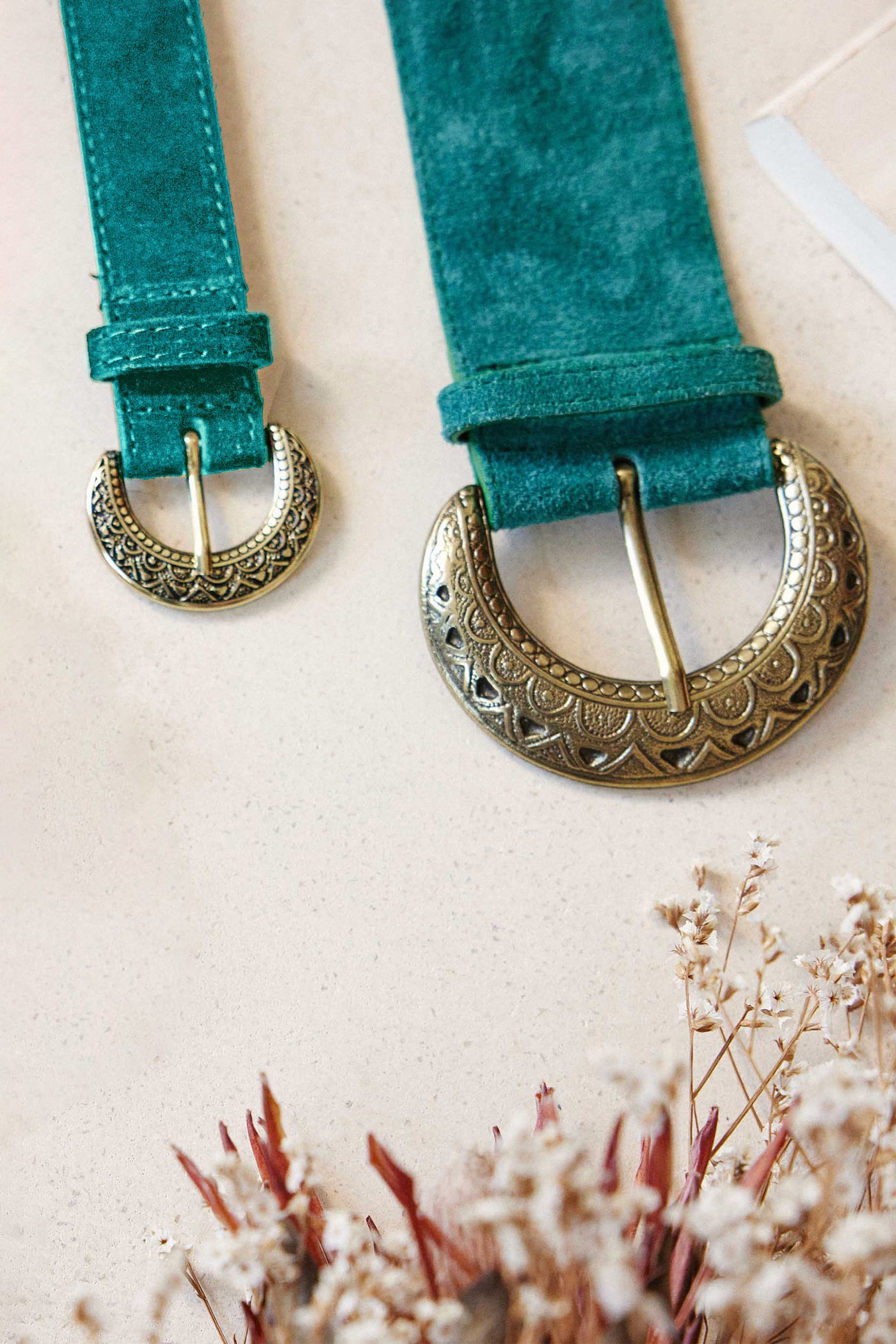 Ceinture cuir Vivian - Vert